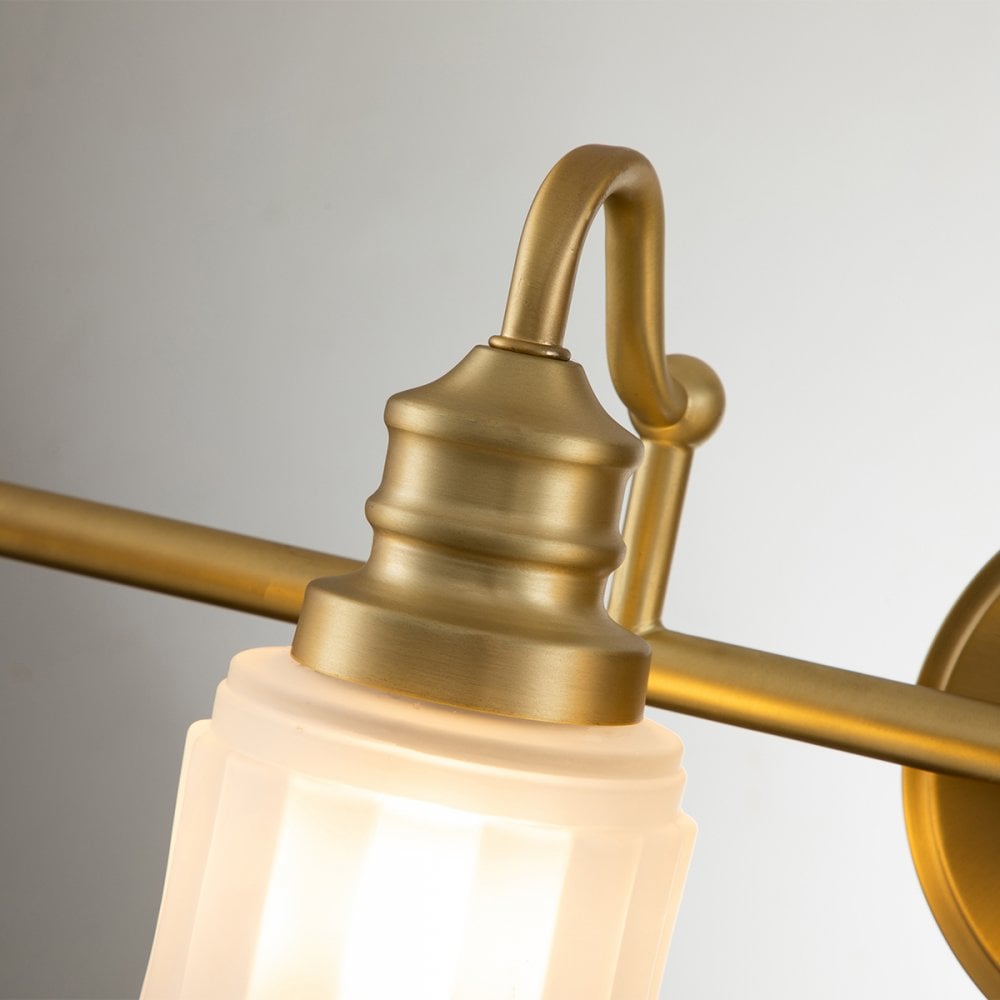 Quoizel Swell 4 Light Bathroom Wall Light - Brushed Brass