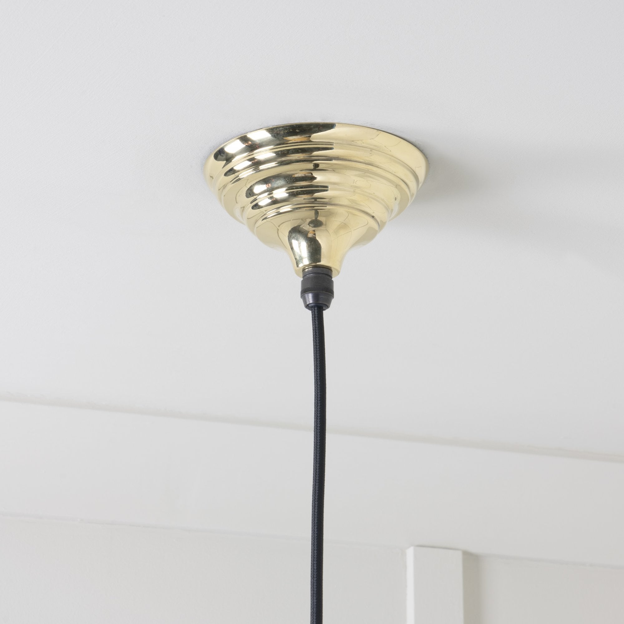 From The Anvil Hammered Brass Harborne Pendant