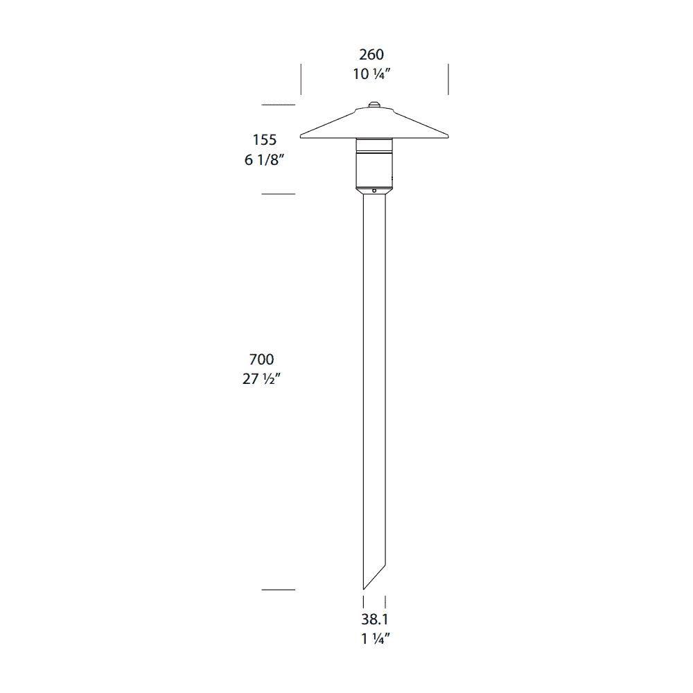 Hunza Pure LED Tier Light - Copper - Low Voltage