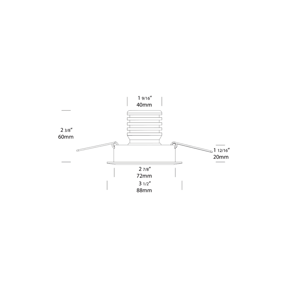 Hunza Pure LED Tilting Eave Light 6W - Stainless Steel - Low Voltage