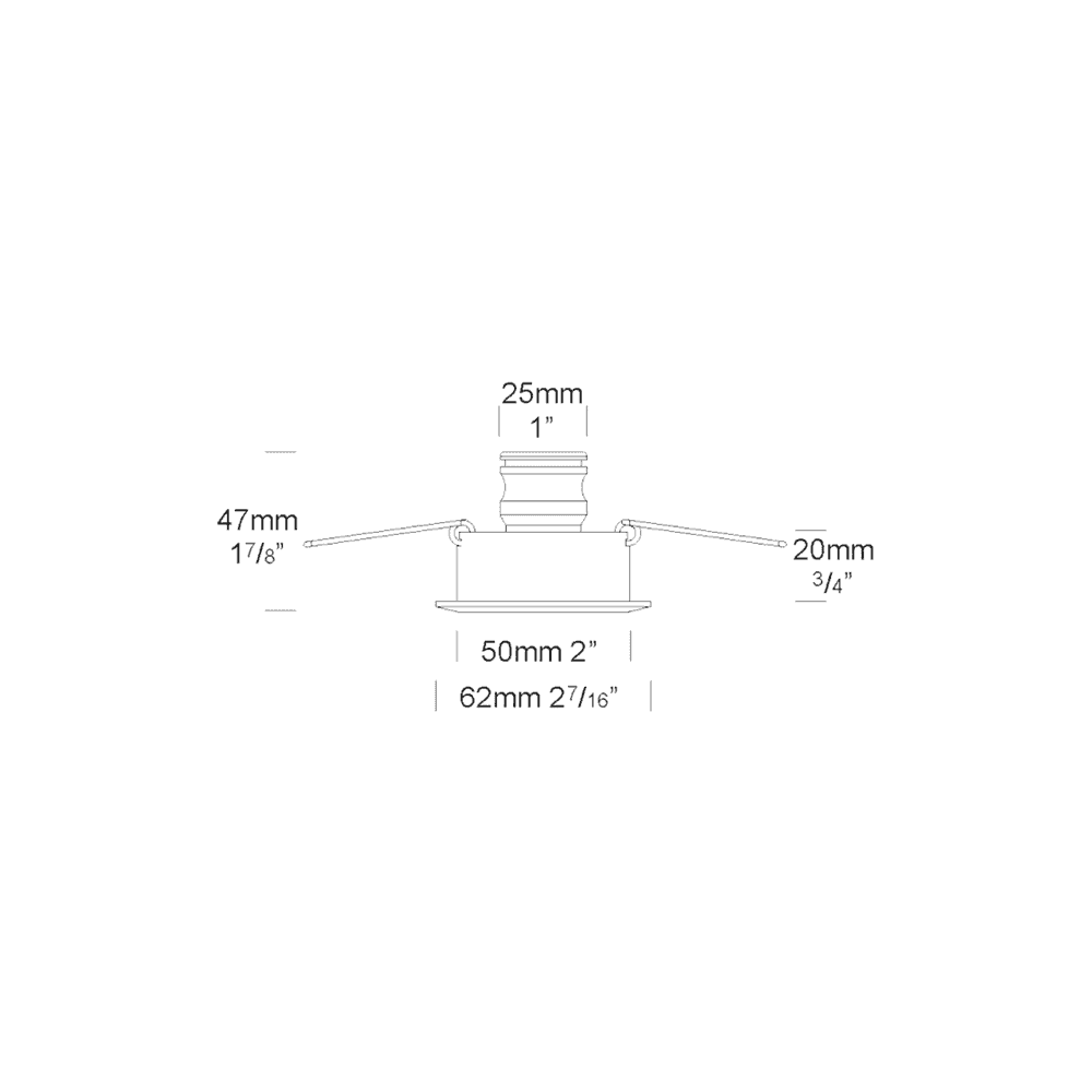 Hunza Pure LED Tilting Eave Light 3W - Powder Coat - Low Voltage