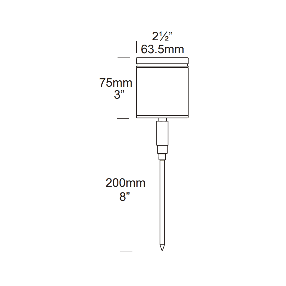 Hunza Pure LED Spike Spot Adjustable - Copper - Low Voltage