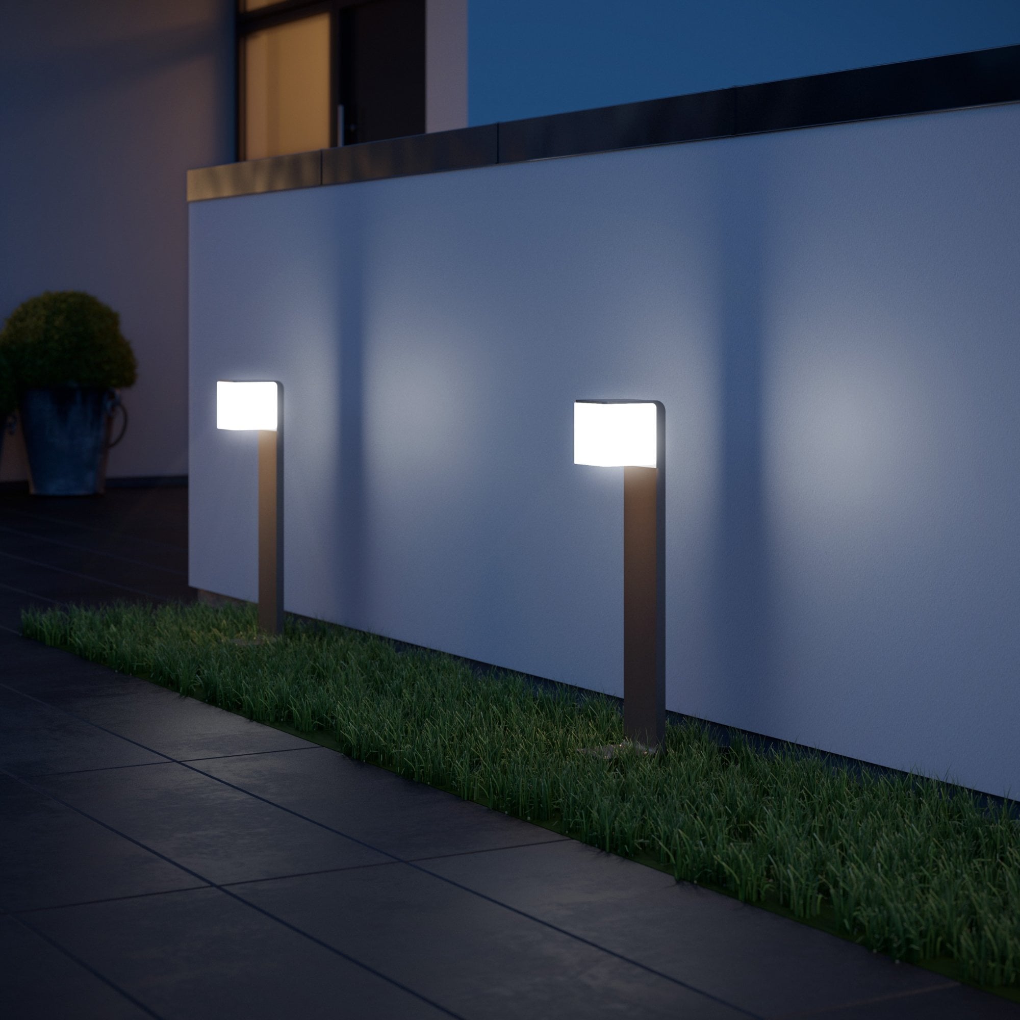 Steinel GL 80 SC Silver - Sensor-Switched LED Outdoor Light