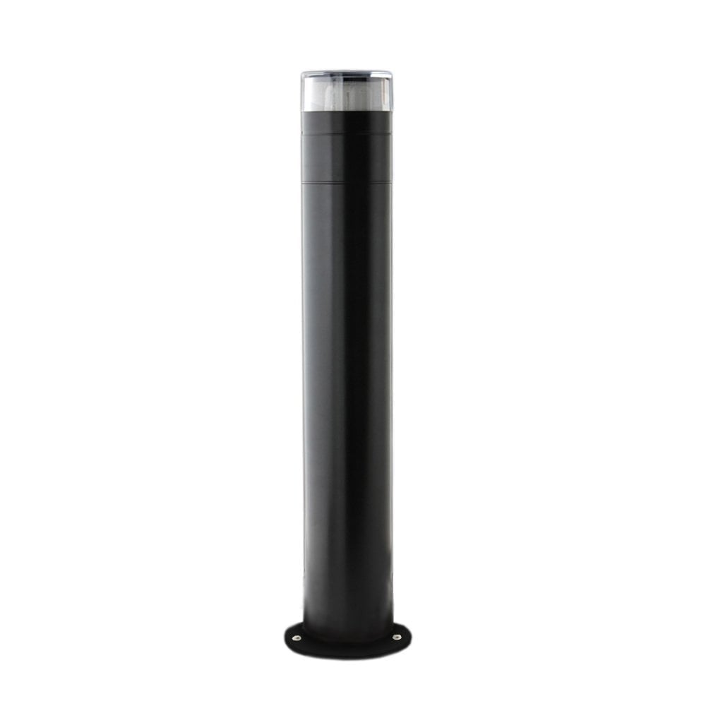 Hunza Bollard 300mm GU10 (90mm Flange Mounted) - Powder Coat - Mains