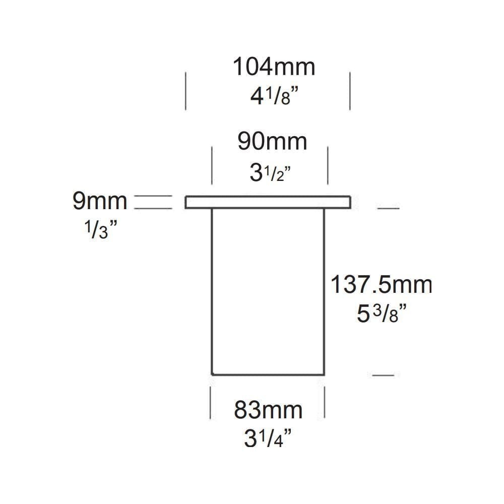 Hunza Flush Floor Light GU10 - Copper - Mains