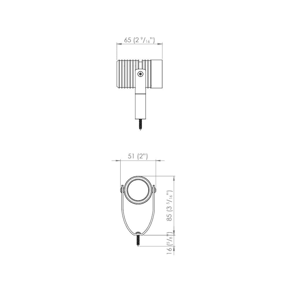 LuxR Modux 2 Bracket Mount - Powder Coat - Low Voltage