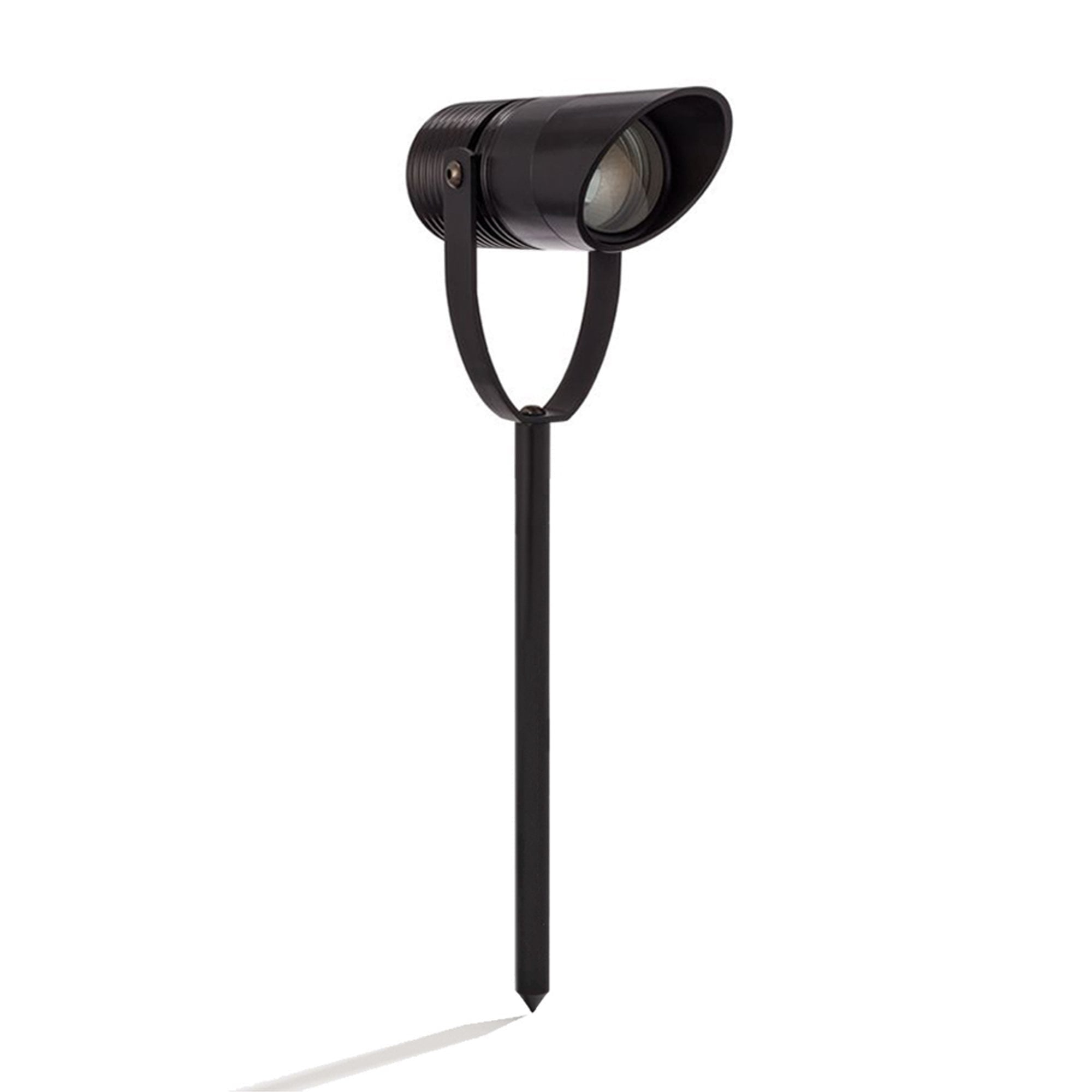 LuxR Modux 4 Spike Spot with Glare Guard - Powder Coat - Low Voltage
