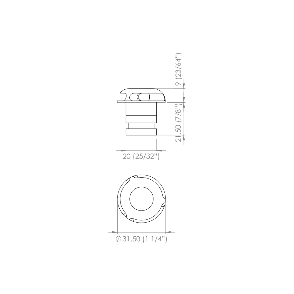 LuxR Micro Path Light - Copper - Low Voltage