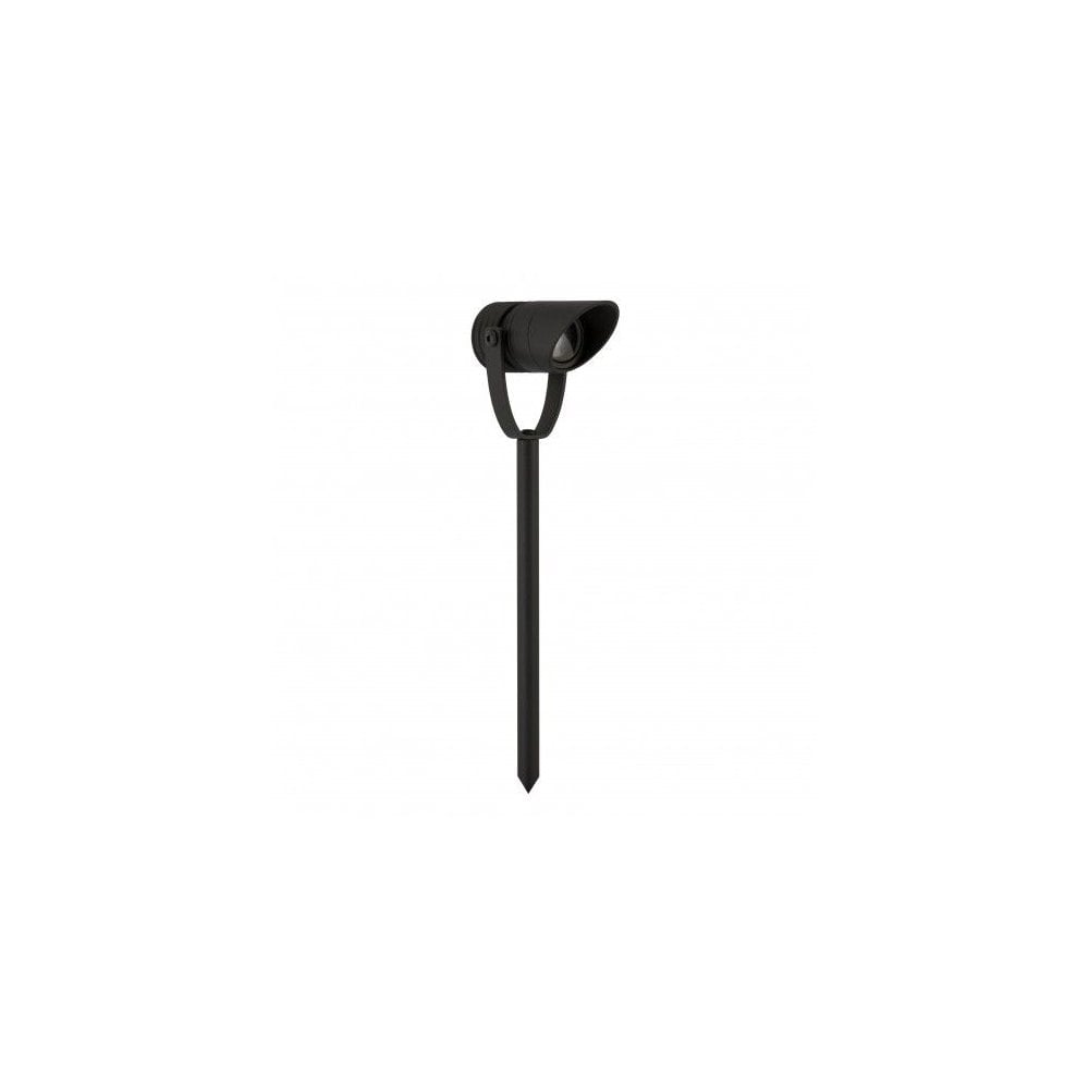 LuxR Modux 1 Spike Spot with Glare Guard - Powder Coat - Low Voltage