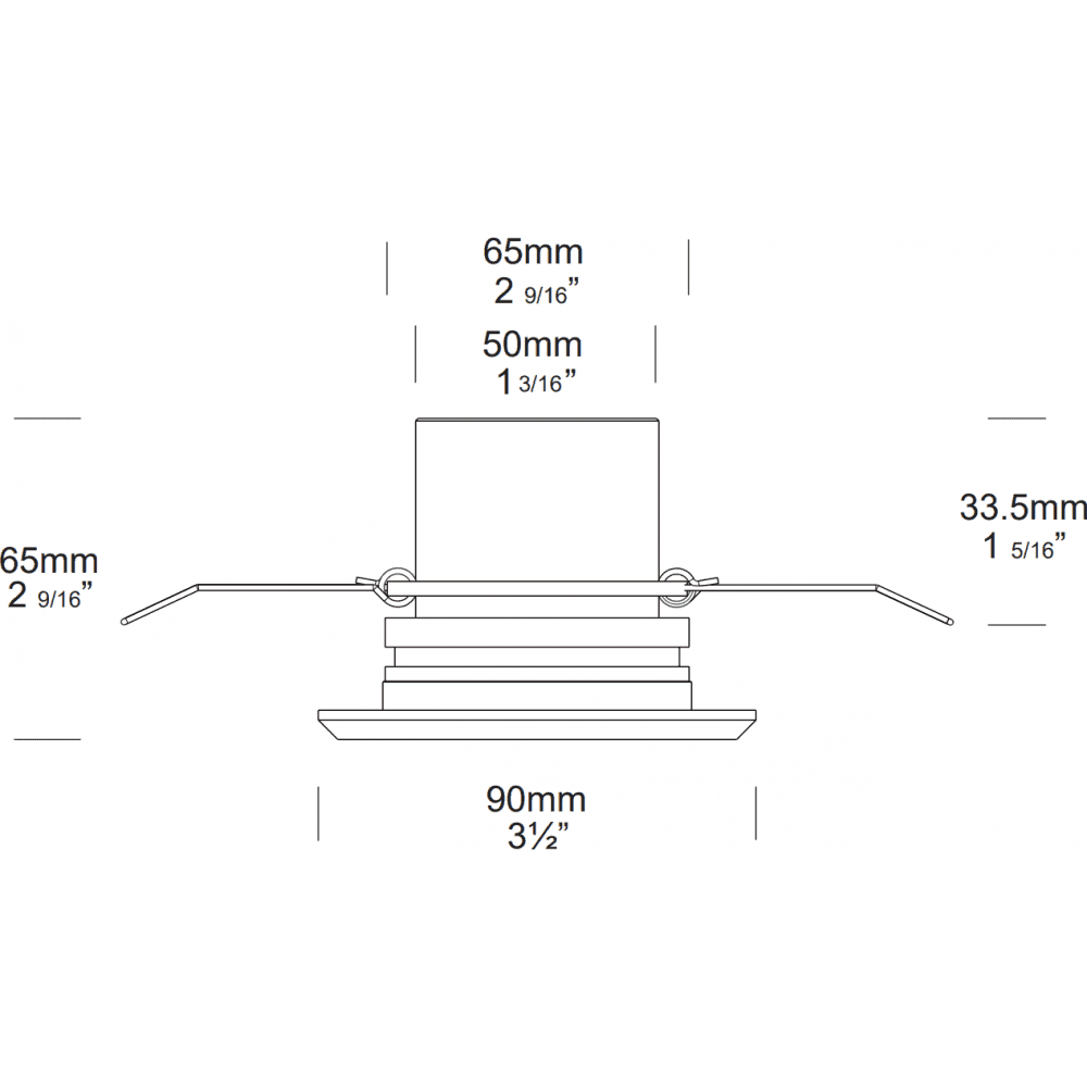 Hunza Pure LED Eave Light Square - Stainless Steel - Low Voltage