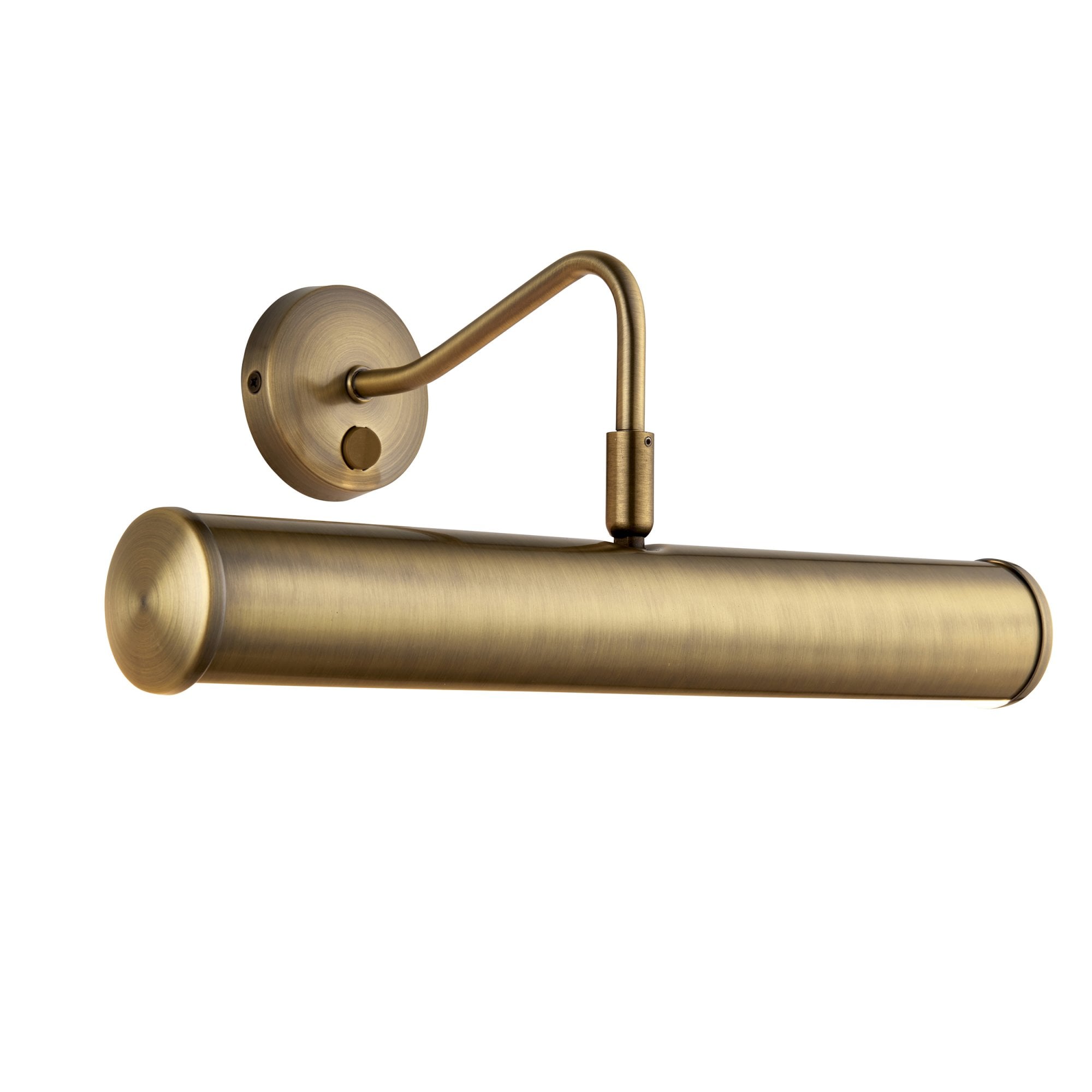 Endon Turner 2 Light Wall Light - Antique Brass Plate