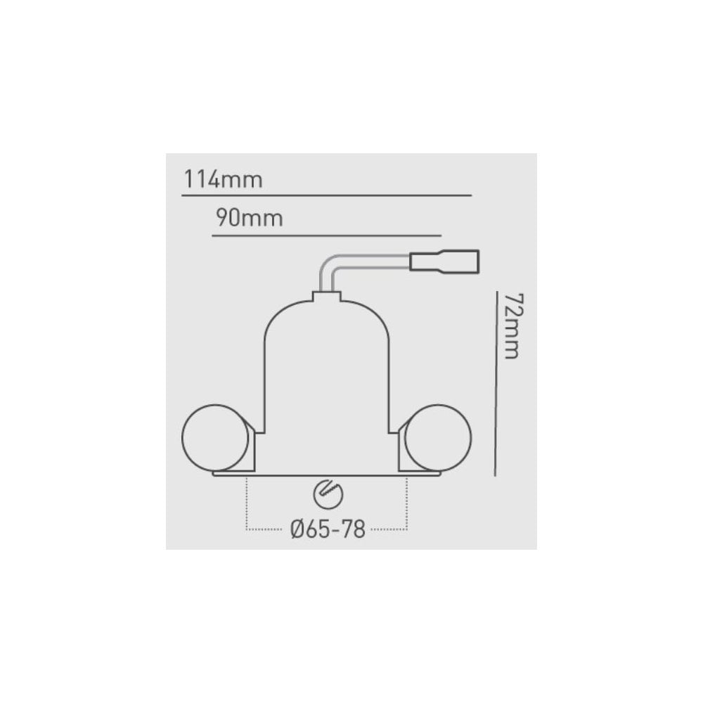 Collingwood 1901 Fixed Round Downlight - All White (Fire-Rated)