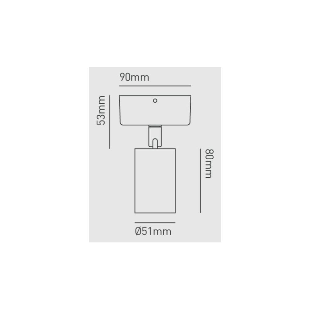 Collingwood 1901 Rotatable Spotlight Surface Mounted - All White