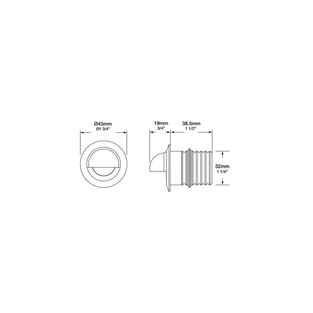 LuxR Modux 1 Step Light Solid Eyelid - Copper - Low Voltage