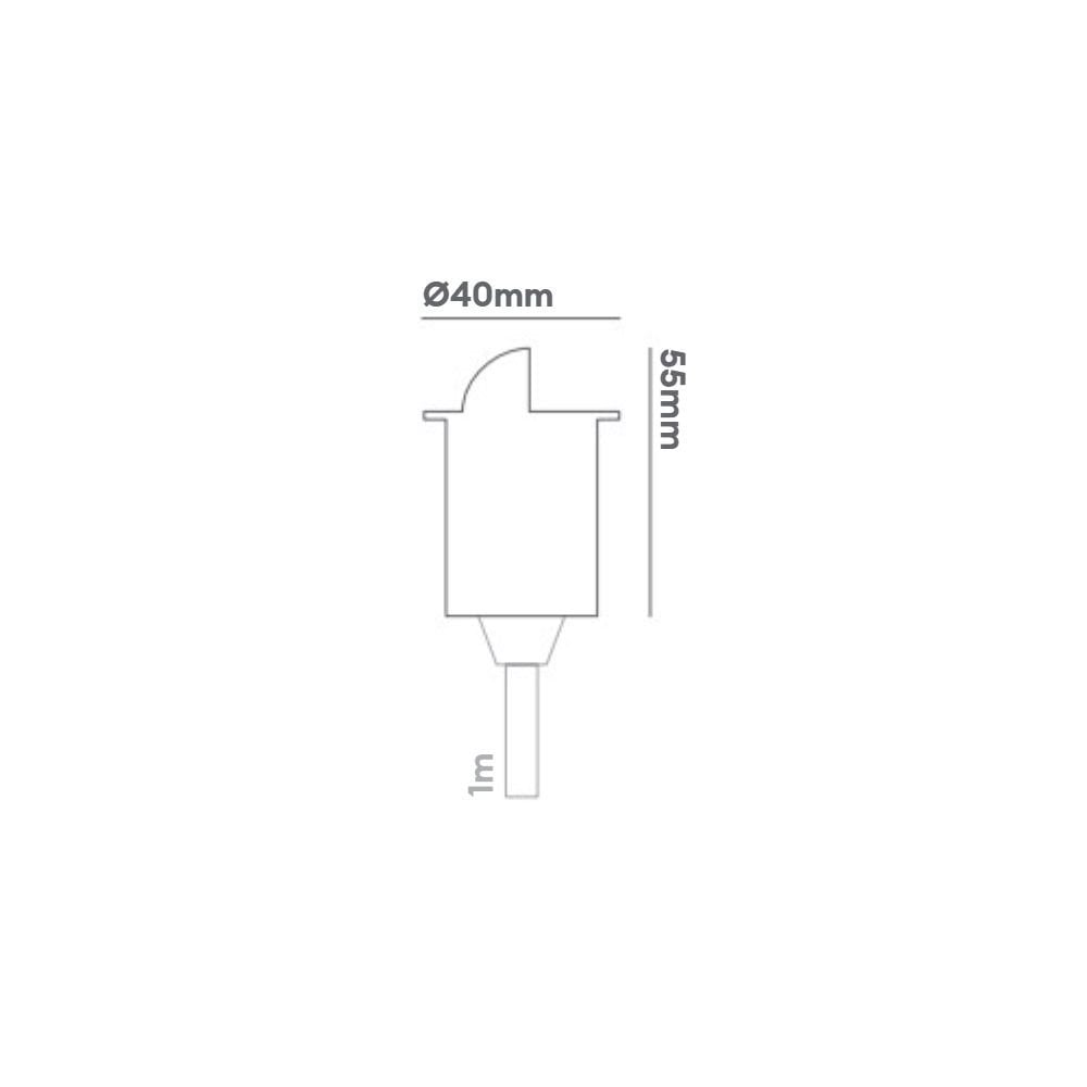 Collingwood GL019 Eyelid LED Ground Light - Black - Low Voltage