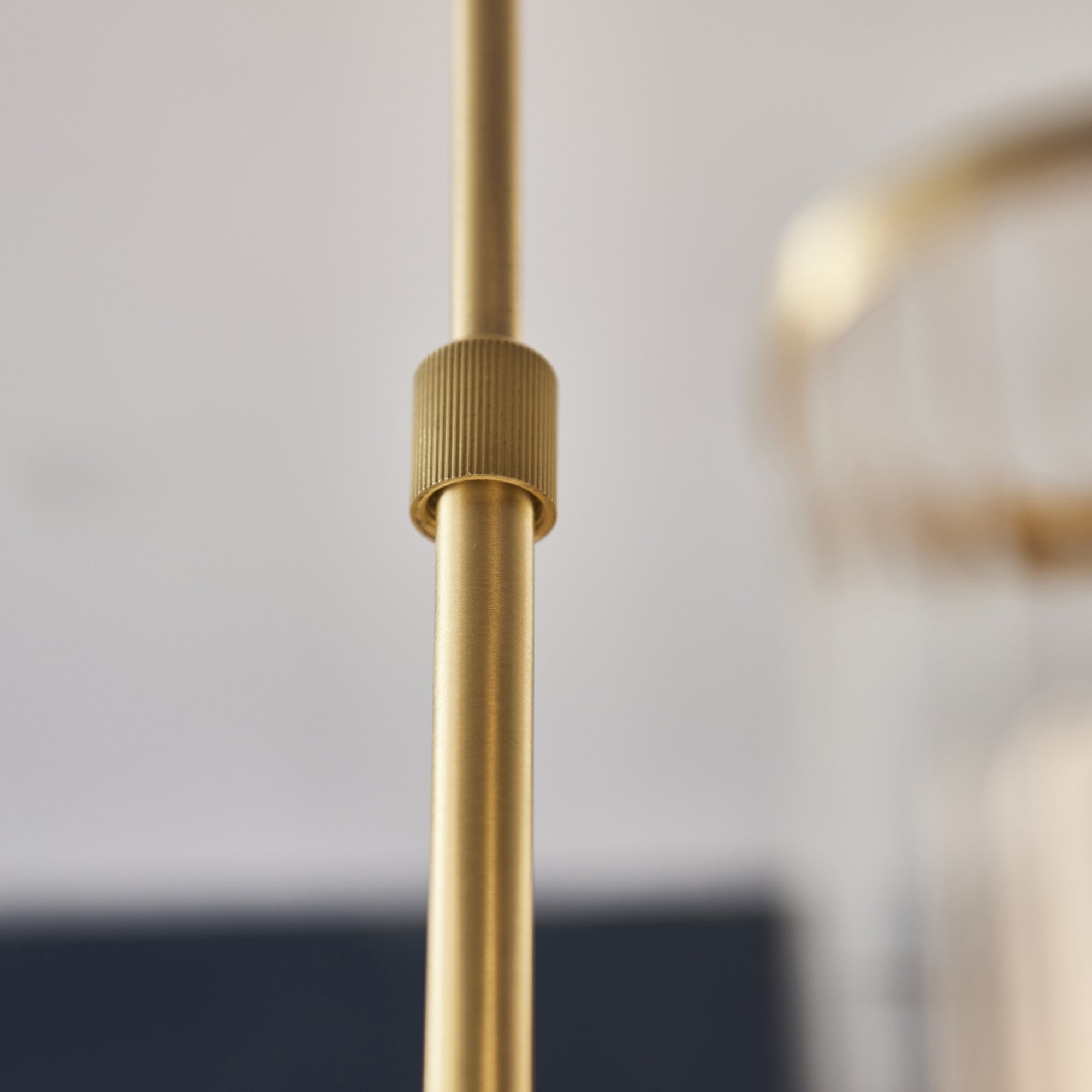Utopia Matrix 12 Light Pendant Chandelier - Satin Brass - 73cm Diameter
