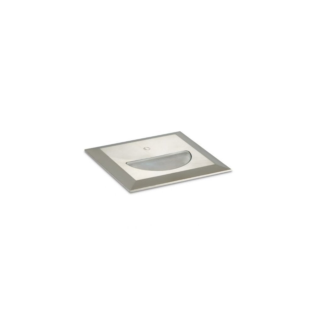 Collingwood WL342 Asymmetric Straight to Mains Brush Finish Step Light - Stainless Steel
