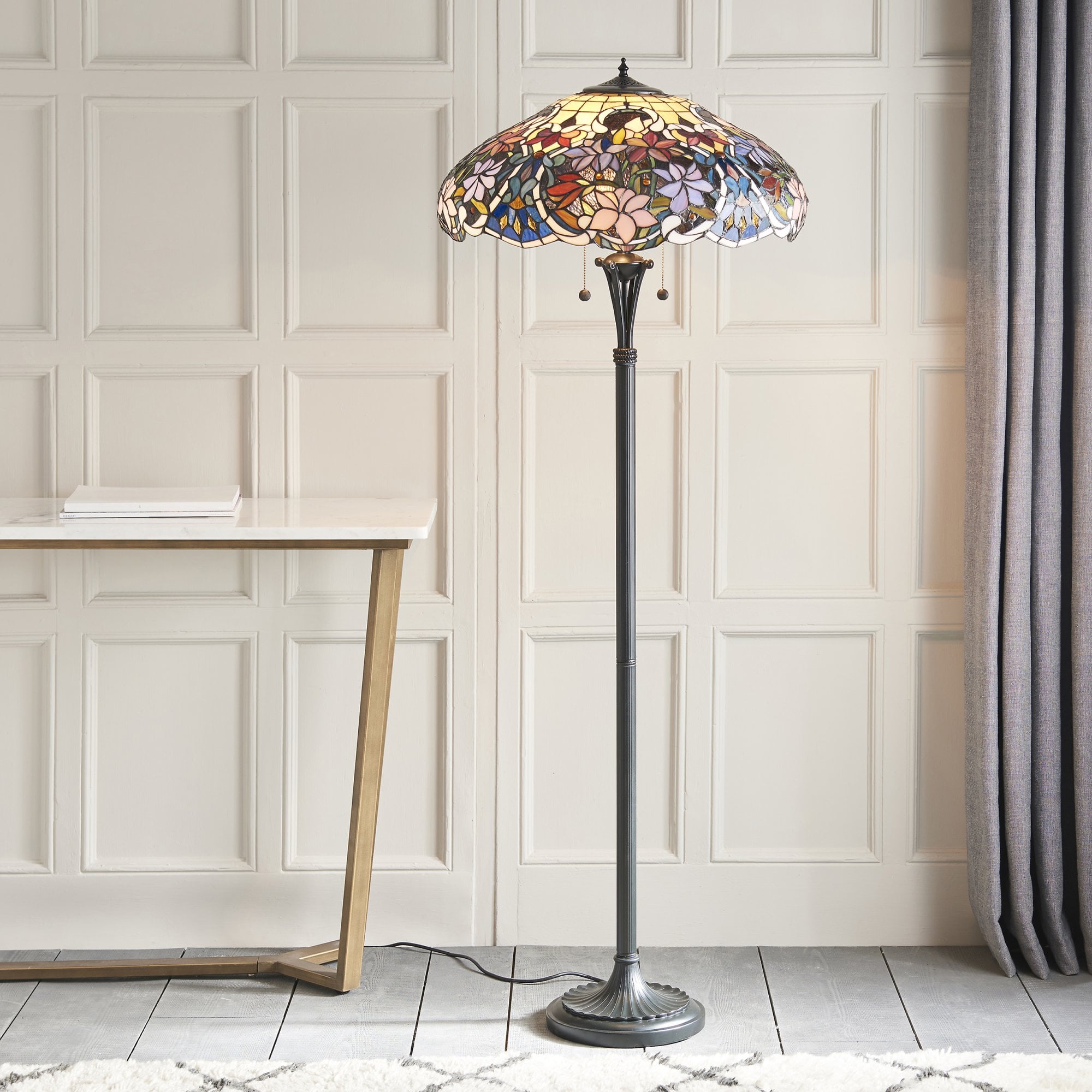 Interiors 1900 Sullivan Floor Lamp - Tiffany Glass