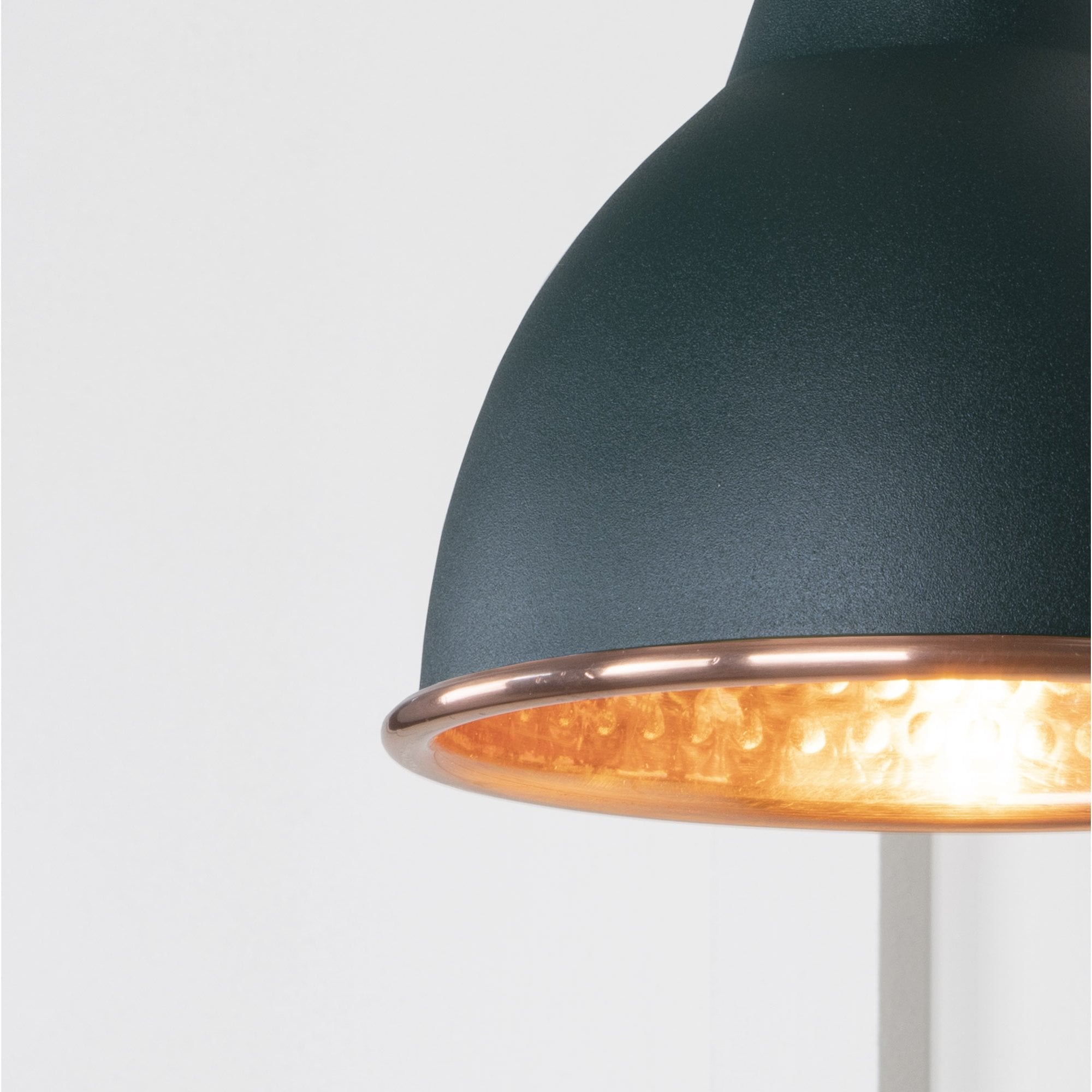 From The Anvil Hammered Copper Brindley Wall Light - Dingle (Rich Green)