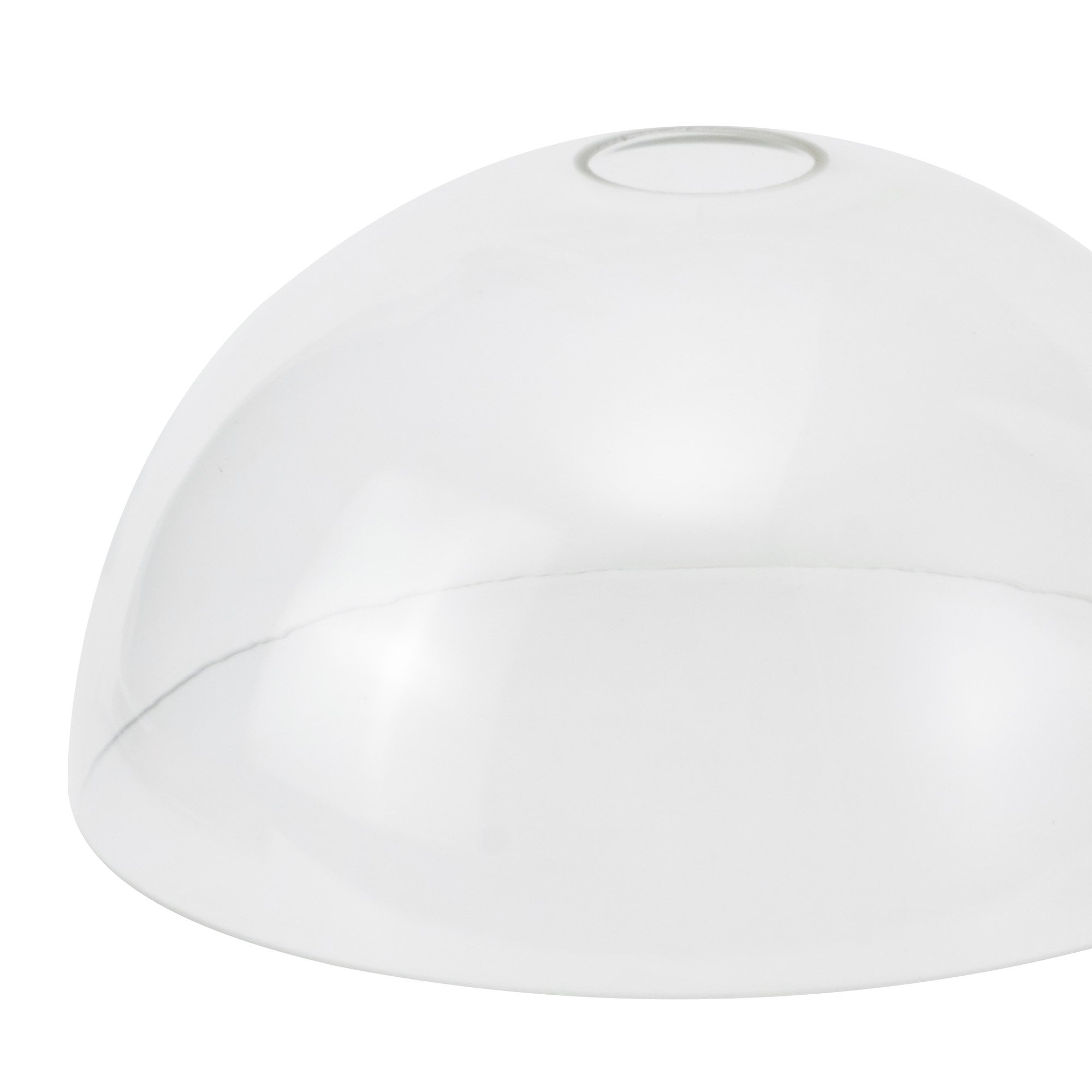 Fabula Epping 30cm Round Shade - Polished Nickel & Clear Glass - Shade Only