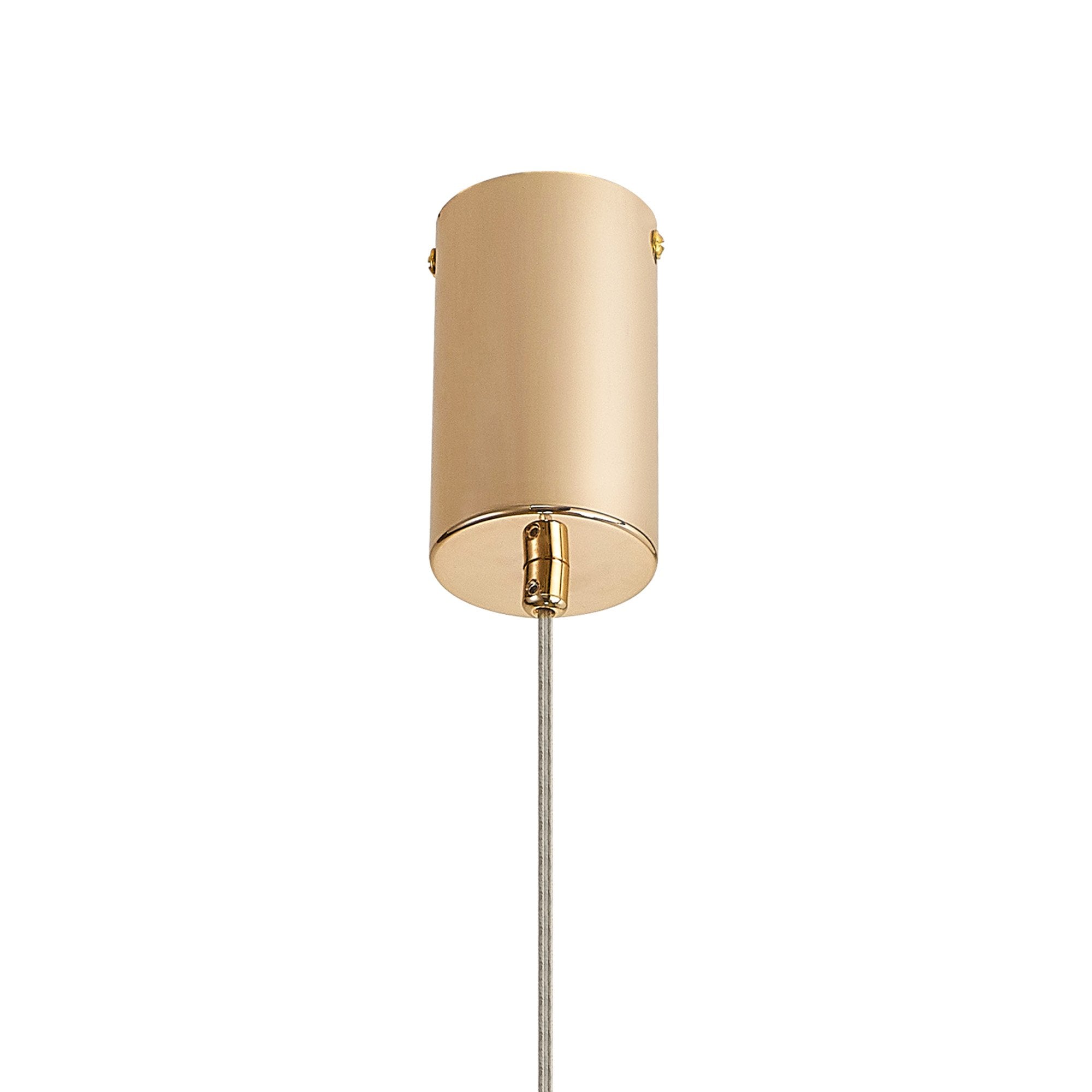 Fabula Grosvenor Single Pendant - French Gold & Crystal Glass