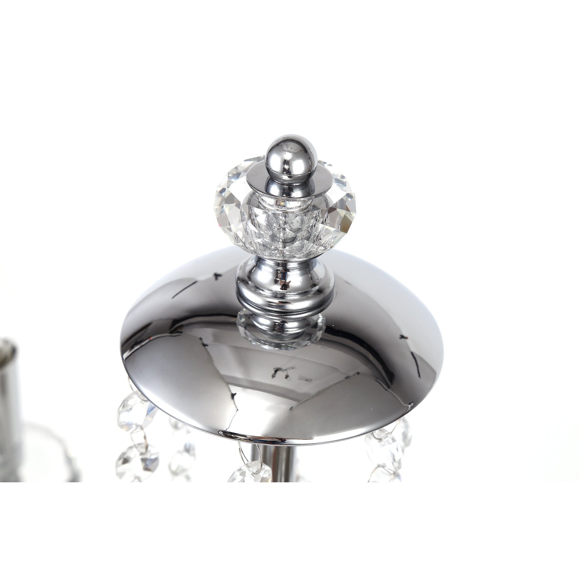 Fabula Hickman 3 Light Floor Lamp - Polished Chrome, Clear Glass & Crystal