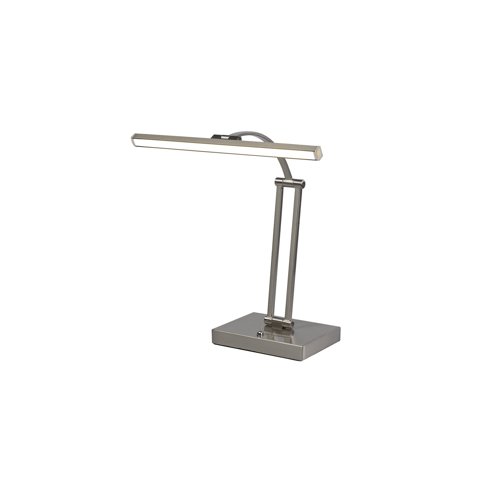 Fabula Plumtree 1 Arm LED Table Lamp - Satin Nickel