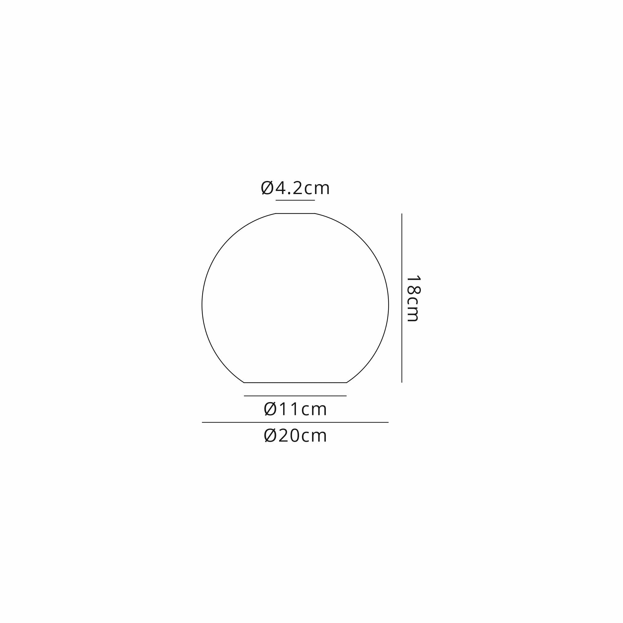 Fabula Springfield 20cm Globe Shade - Copper Fade Glass - Shade Only