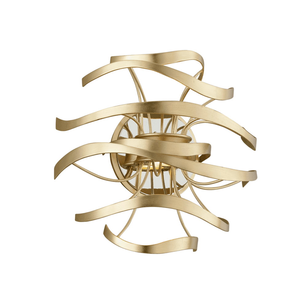 Corbett Calligraphy 2 Light Wall Sconce Light - Gold Leaf