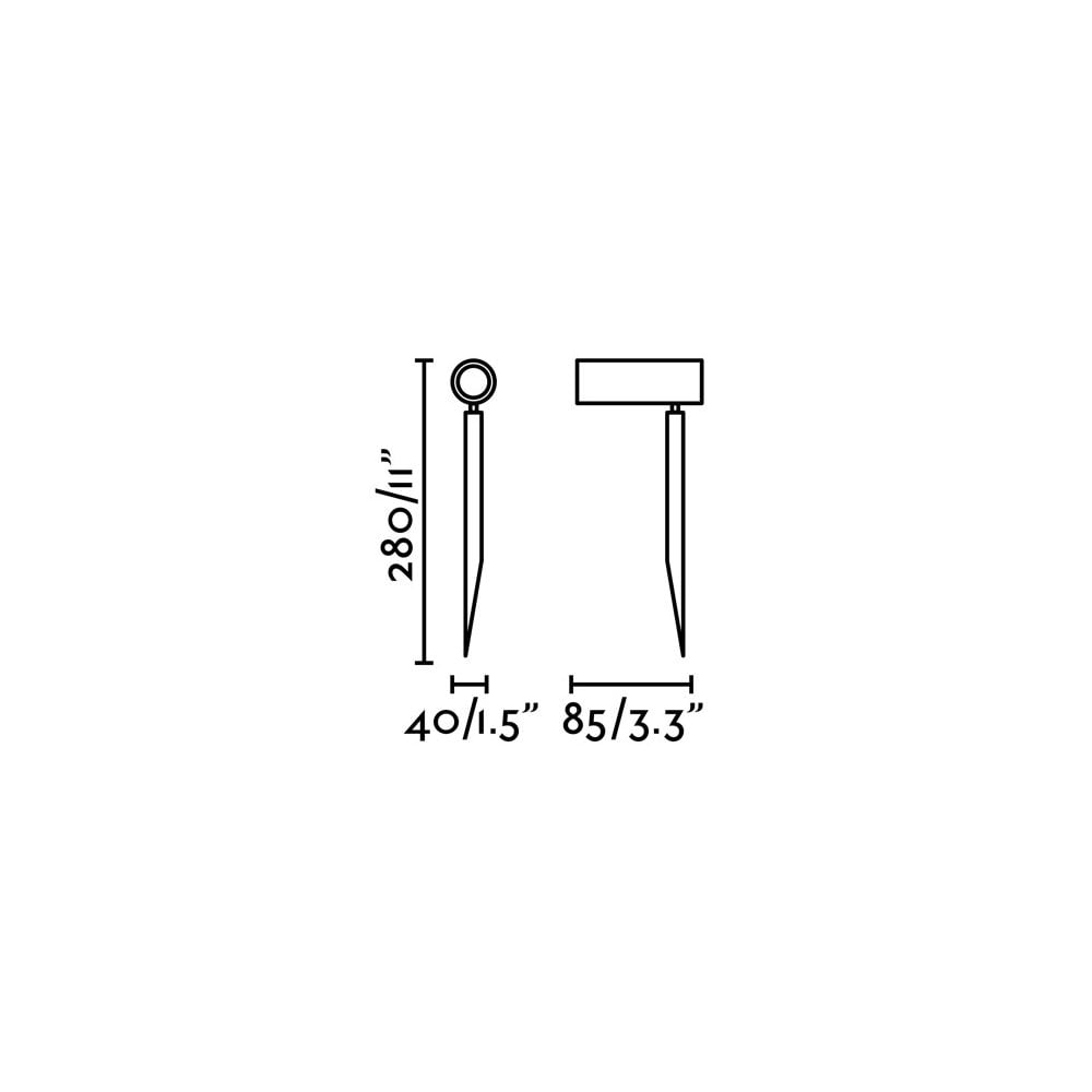 Faro Seth 280 Spike Lamp - Black