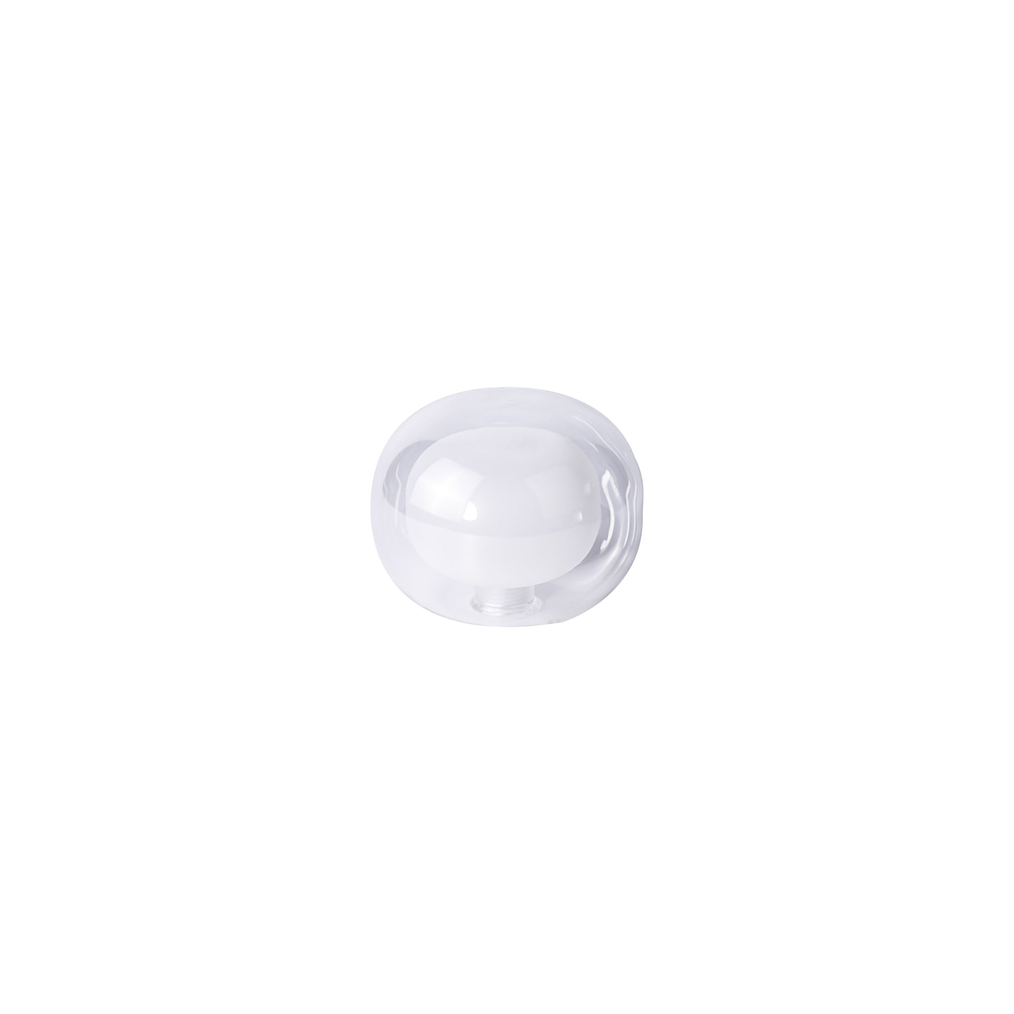 Fabula Tamworth 8 Light Rectangle Pendant - Flattened Round Shades with Inner Frosted Globes - Polished Chrome, Clear & Frosted Glass