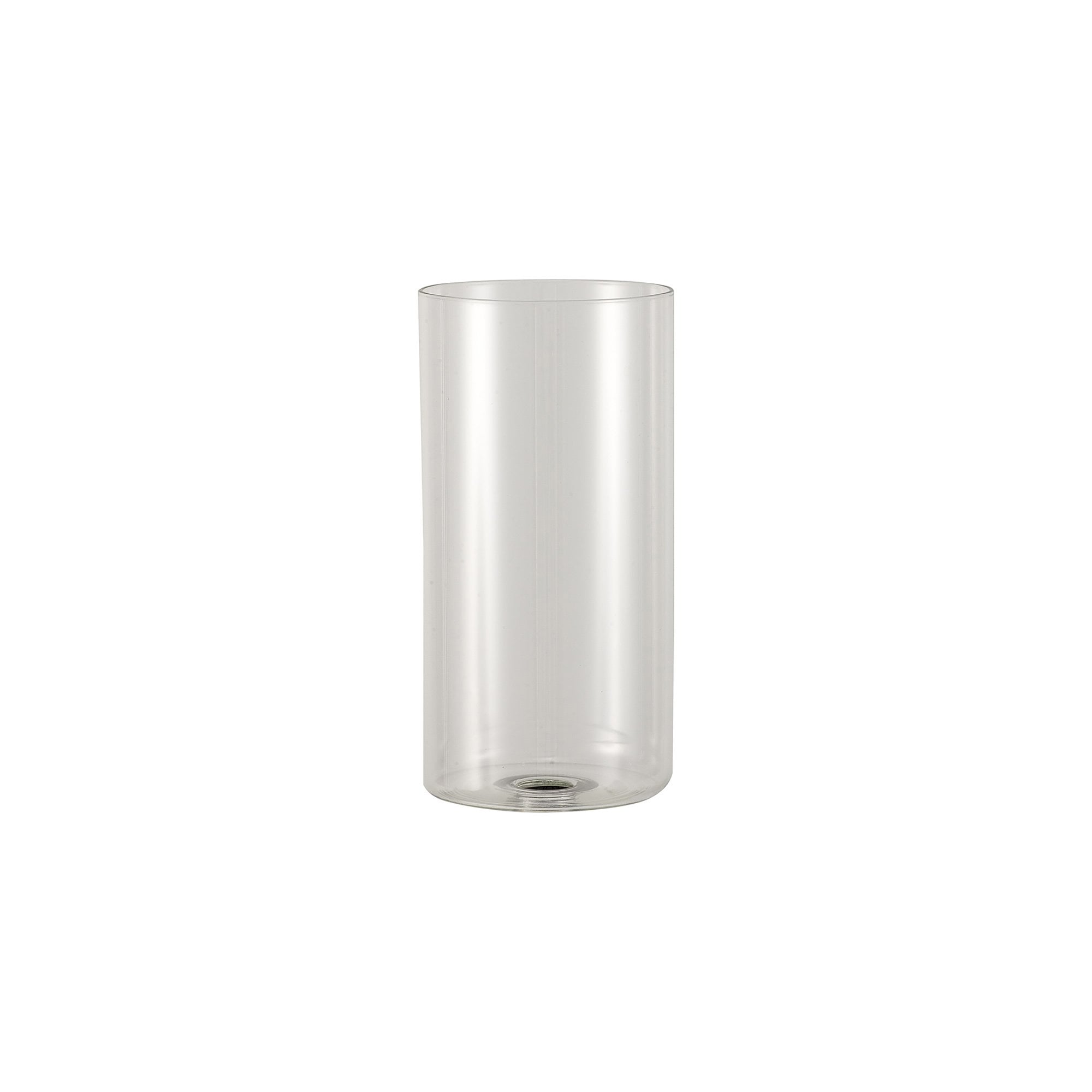 Fabula Tamworth 6 Light Linear Pendant - Tall Cylinder Shades - French Gold & Clear Glass