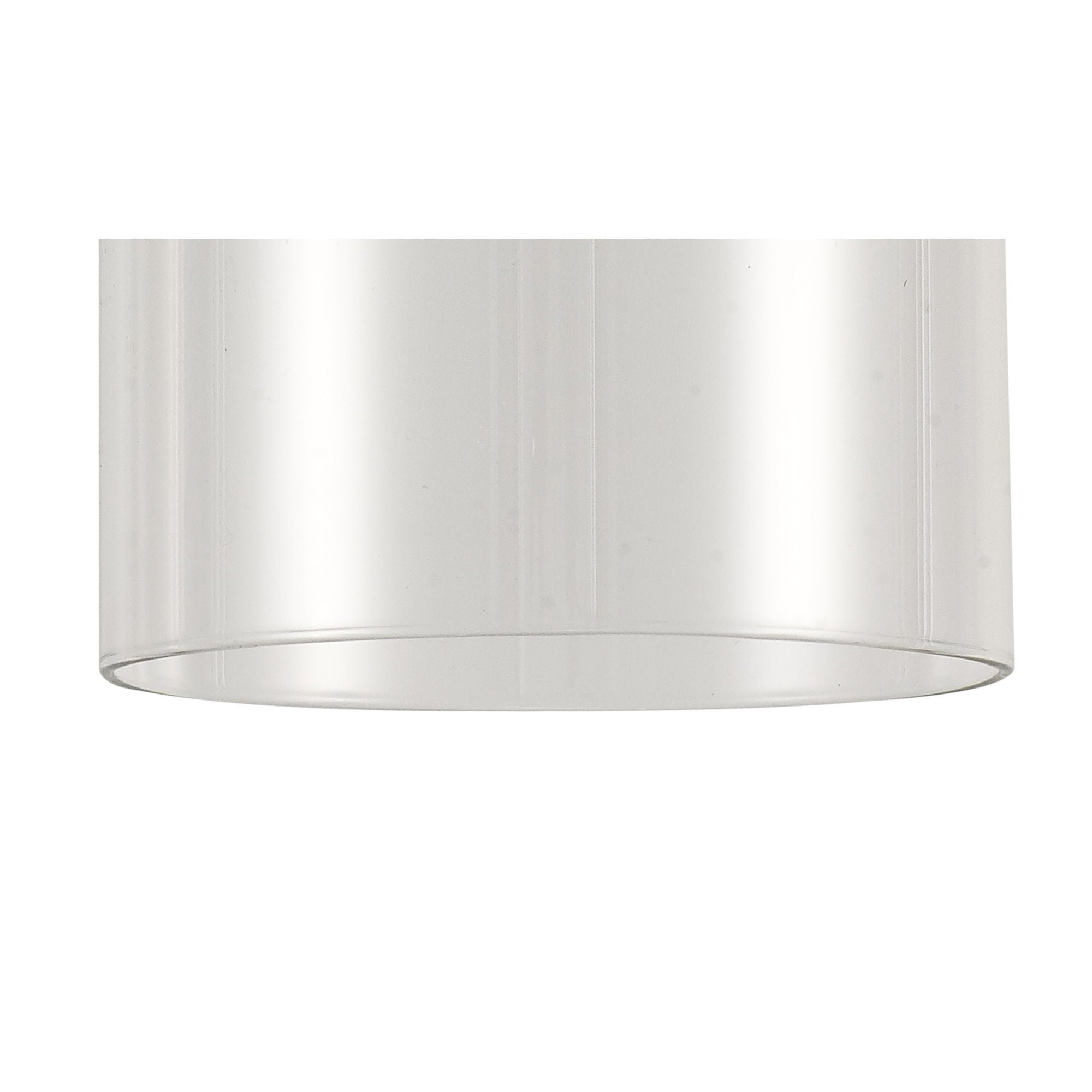 Fabula Tamworth 6 Light Linear Pendant - Tall Cylinder Shades - French Gold & Clear Glass