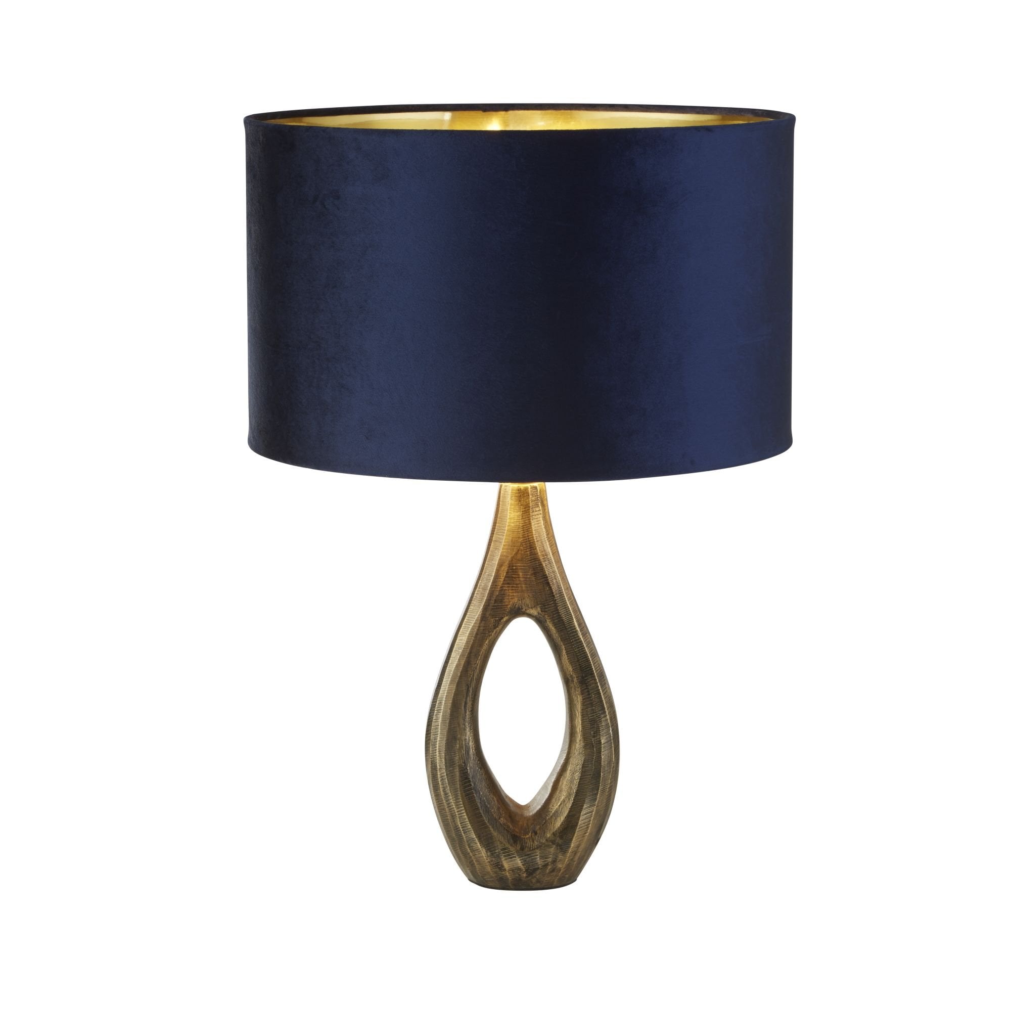 Searchlight Brock Table Lamp Base - Antique Brass - Base Only