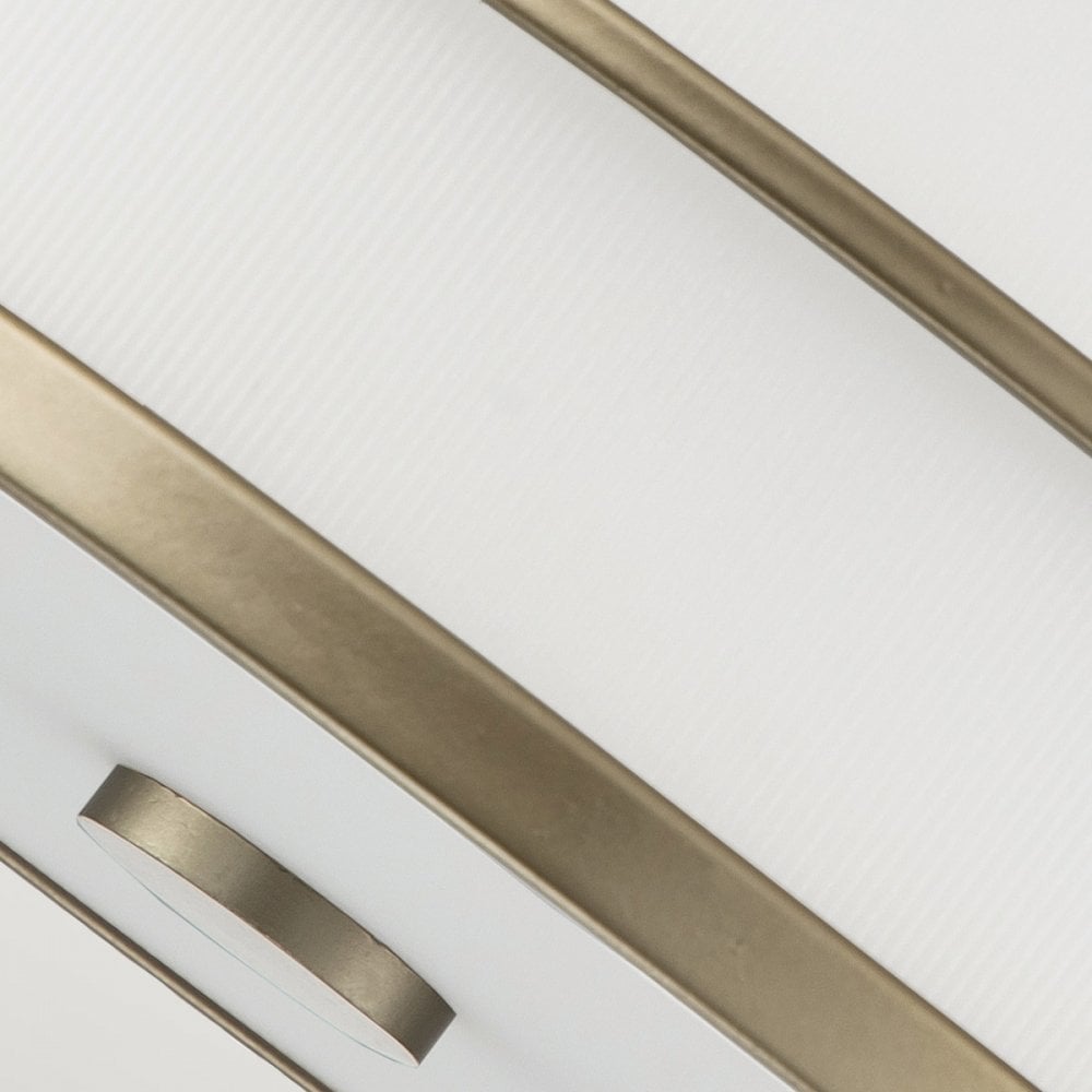 Feiss Fusion 3 Light Semi-Flush Mount - Painted Natural Brass