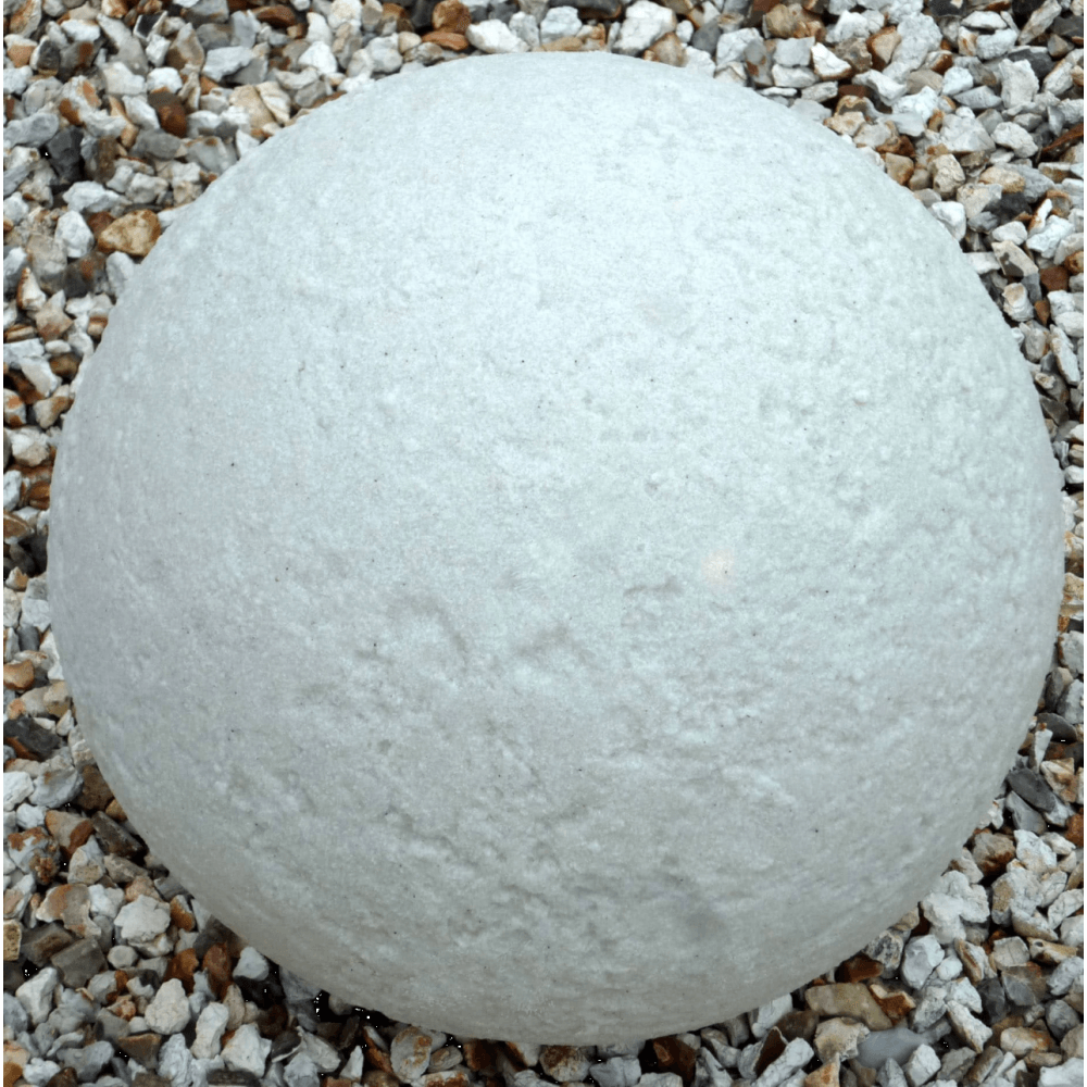 Stone Globe Spherical Garden Light - Limestone - Solar