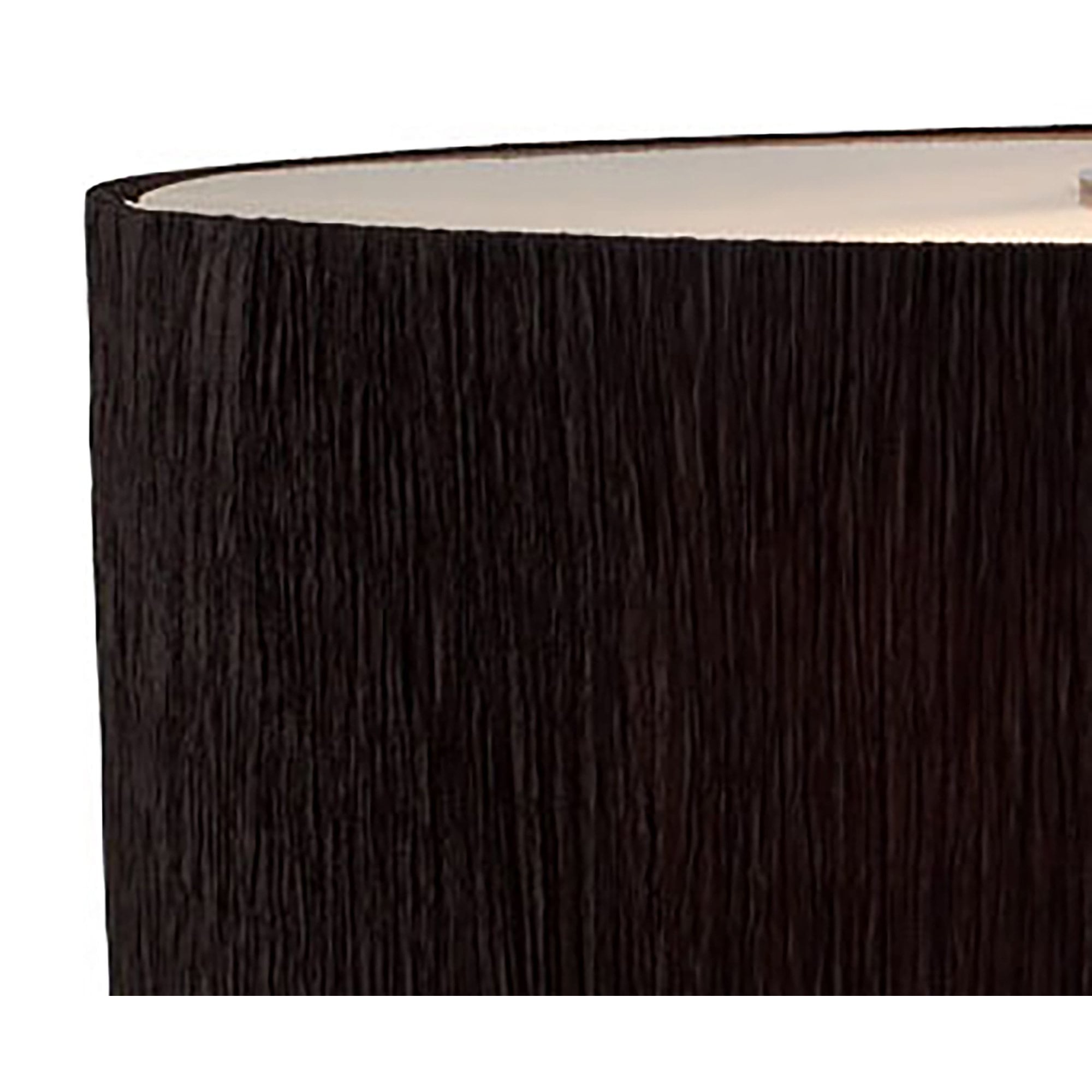 Mantra Eve 2 Light Small Table Lamp in Polished Chrome with Black Oval Shade