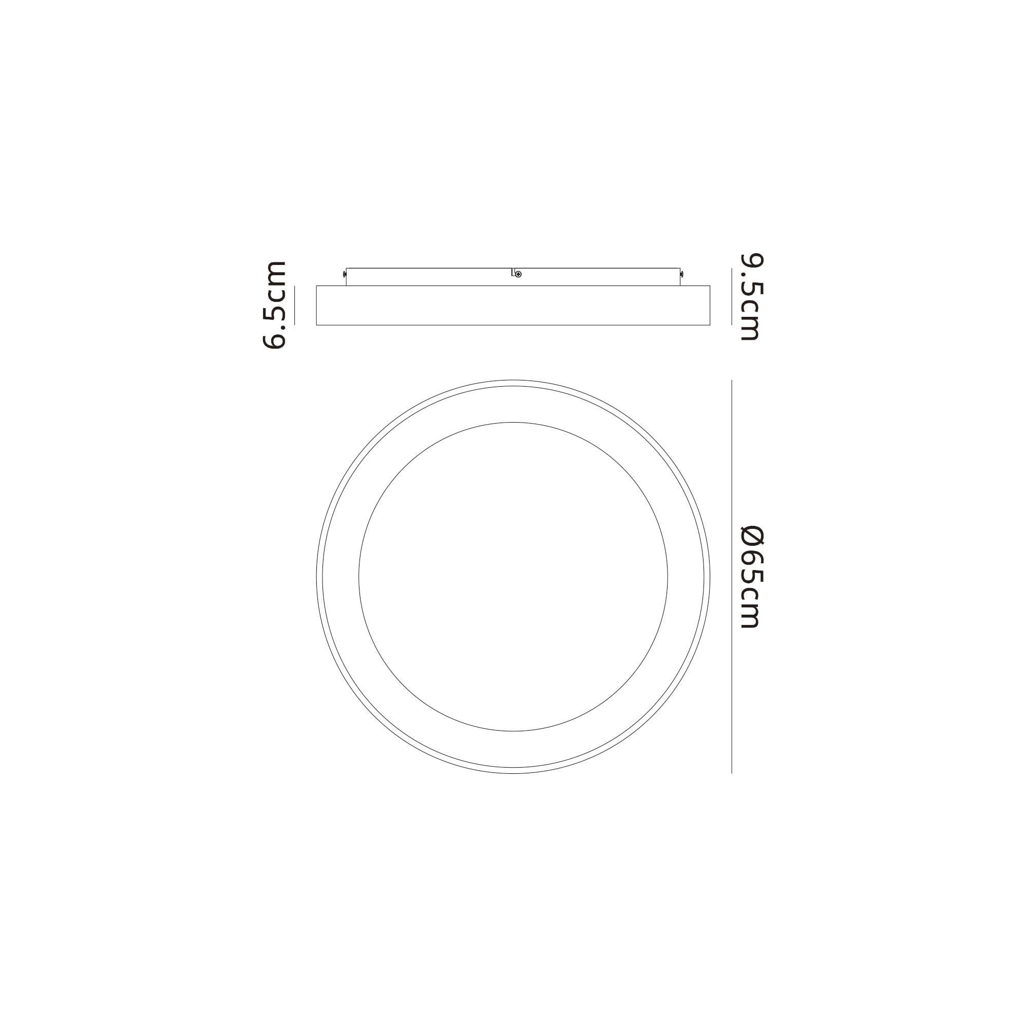 Mantra Niseko II 65cm Ring Ceiling Light - Wood