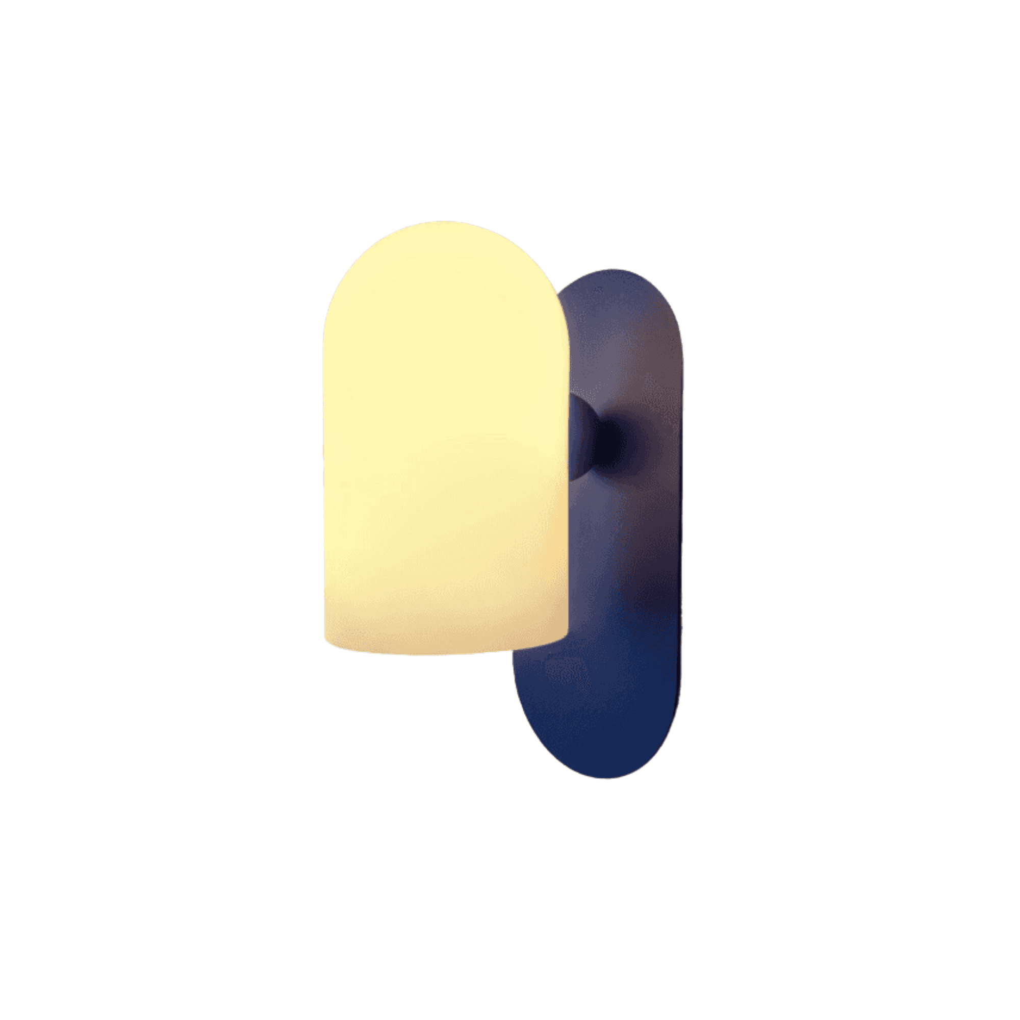 Schwung Odyssey Santorini Small Single Wall Sconce Light - Opal Mat Glass