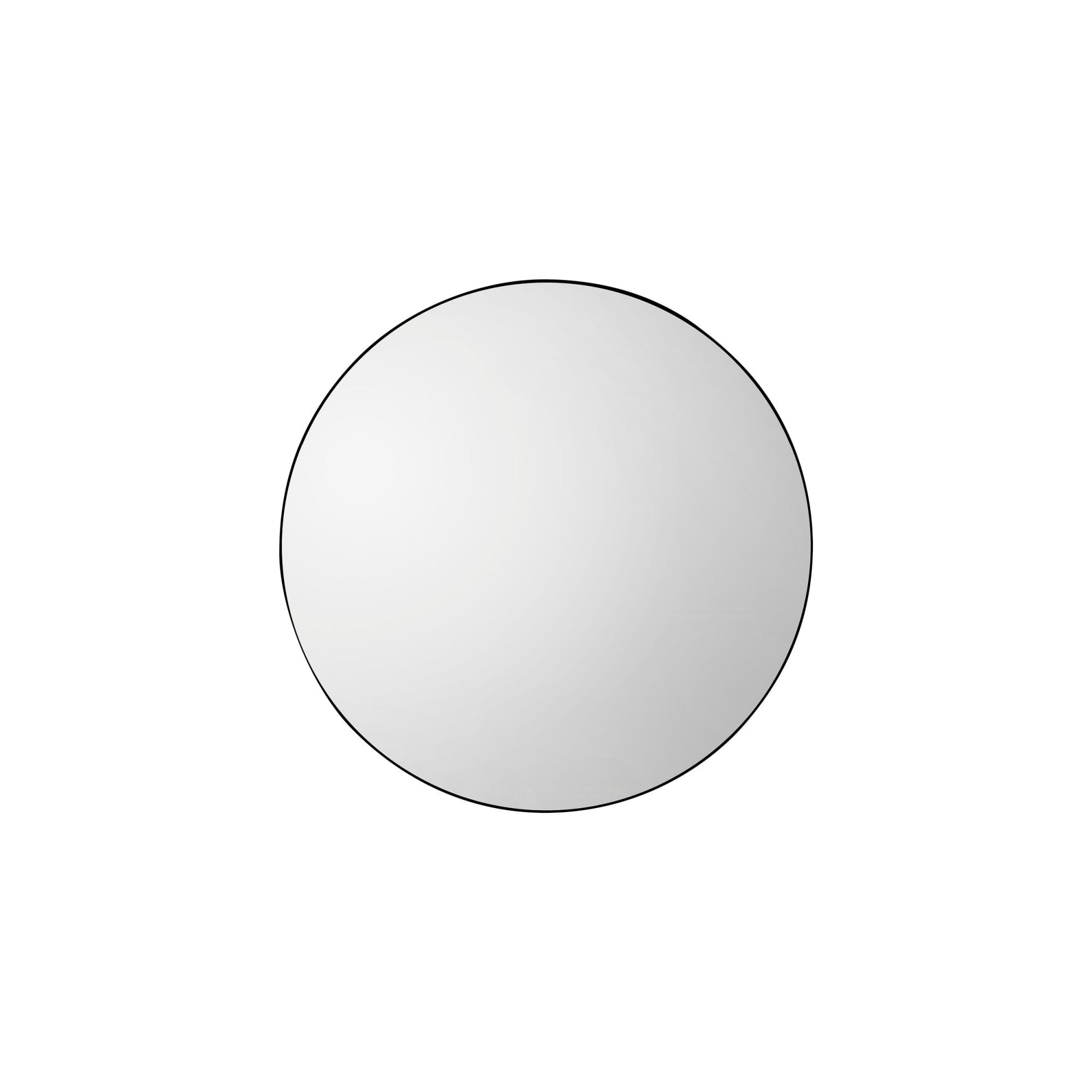 Mura Welshpool Round Wall Mirror - Matt Black