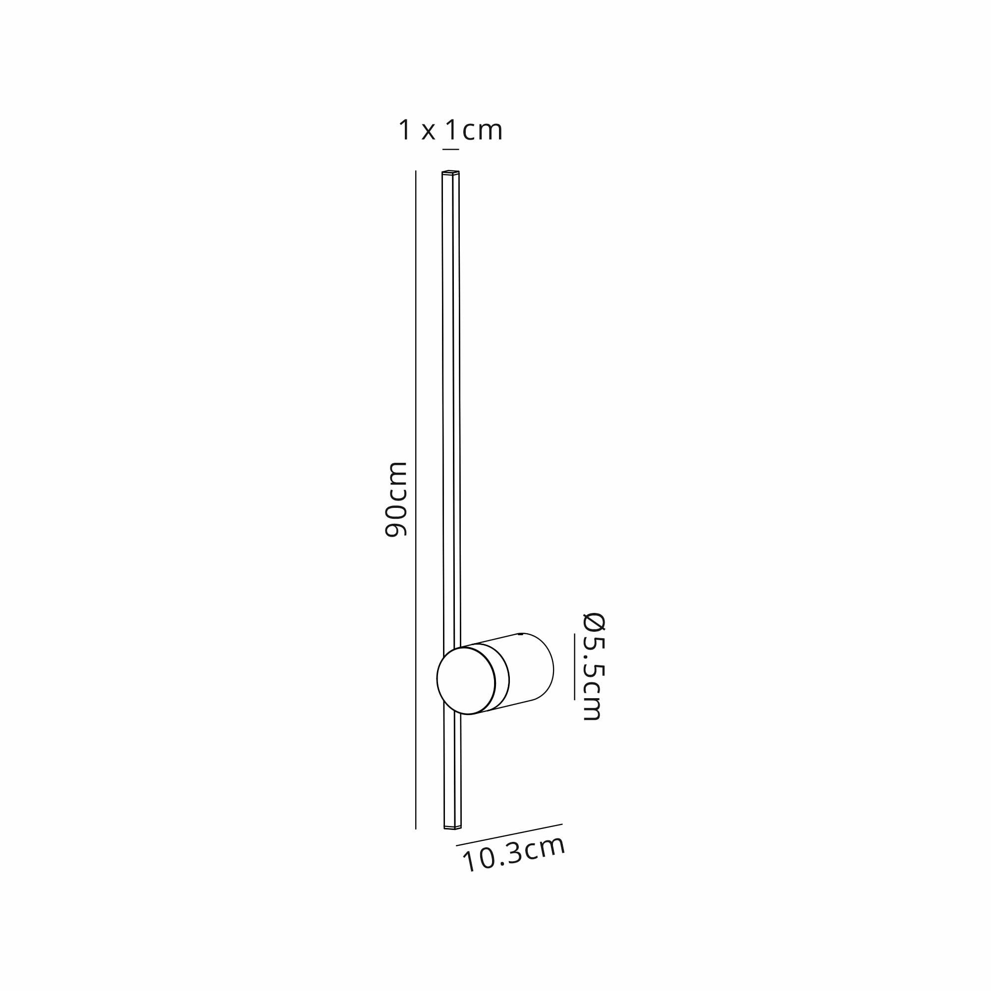 Mantra Tobago 90cm LED Wall Light - Gold