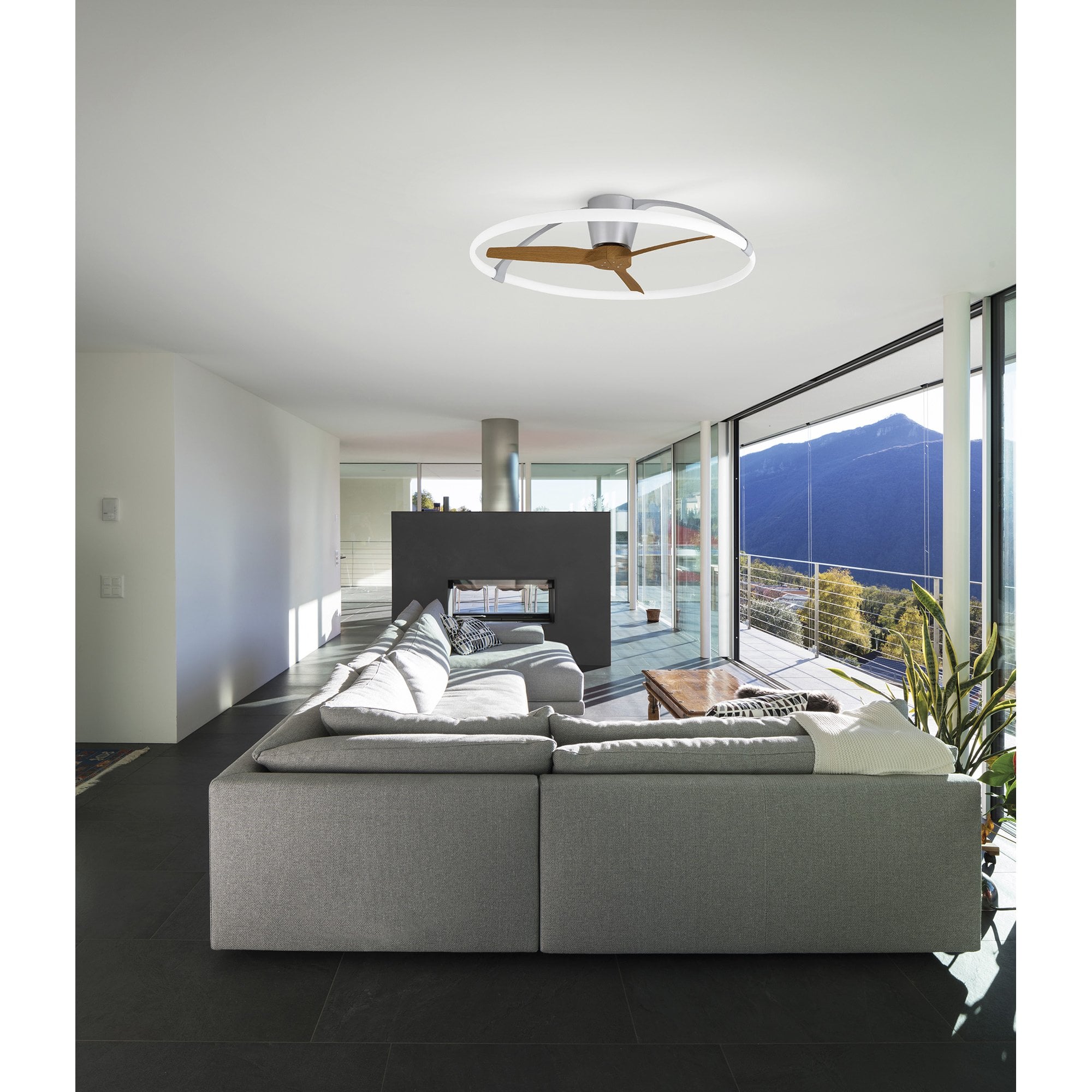 Mantra Nepal 75W LED Dimmable Ceiling Light & Fan, Remote, APP, Voice Controlled - White