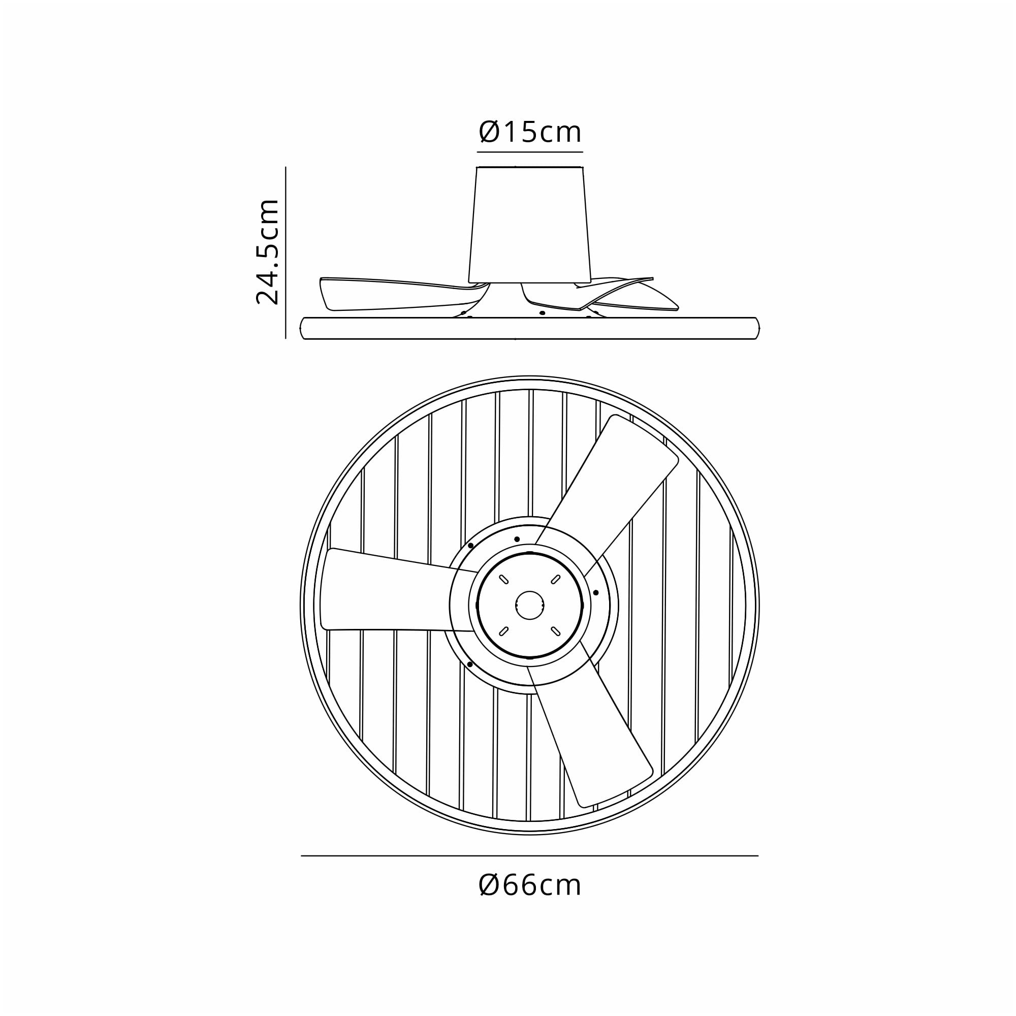 Mantra Soho 45W LED Dimmable Ceiling Light With Built-In 30W DC Fan, 2700-5000K Remote & APP Control - White