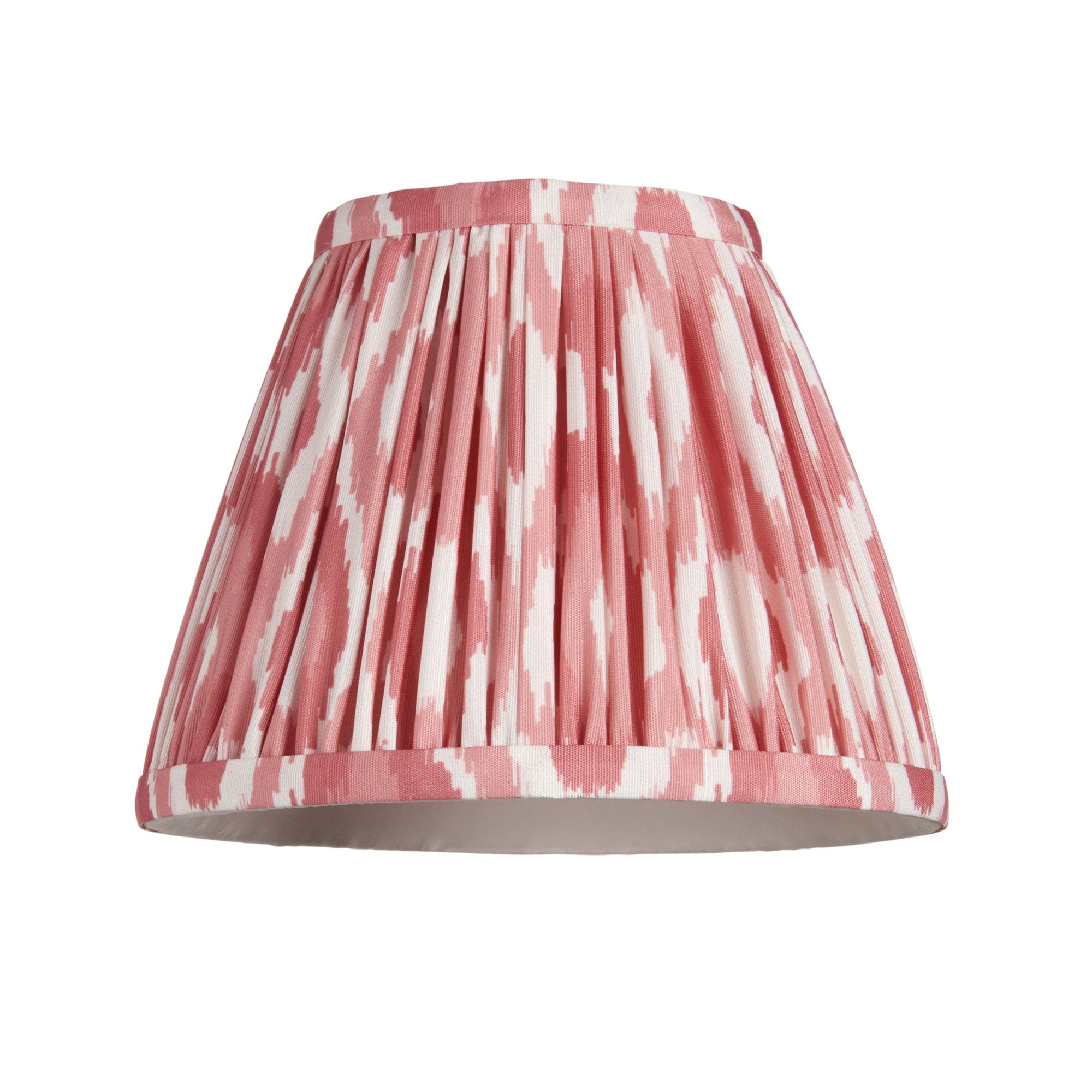 Endon Burley Rechargeable Wall Light & Ikat 16cm Coral Pink Shade