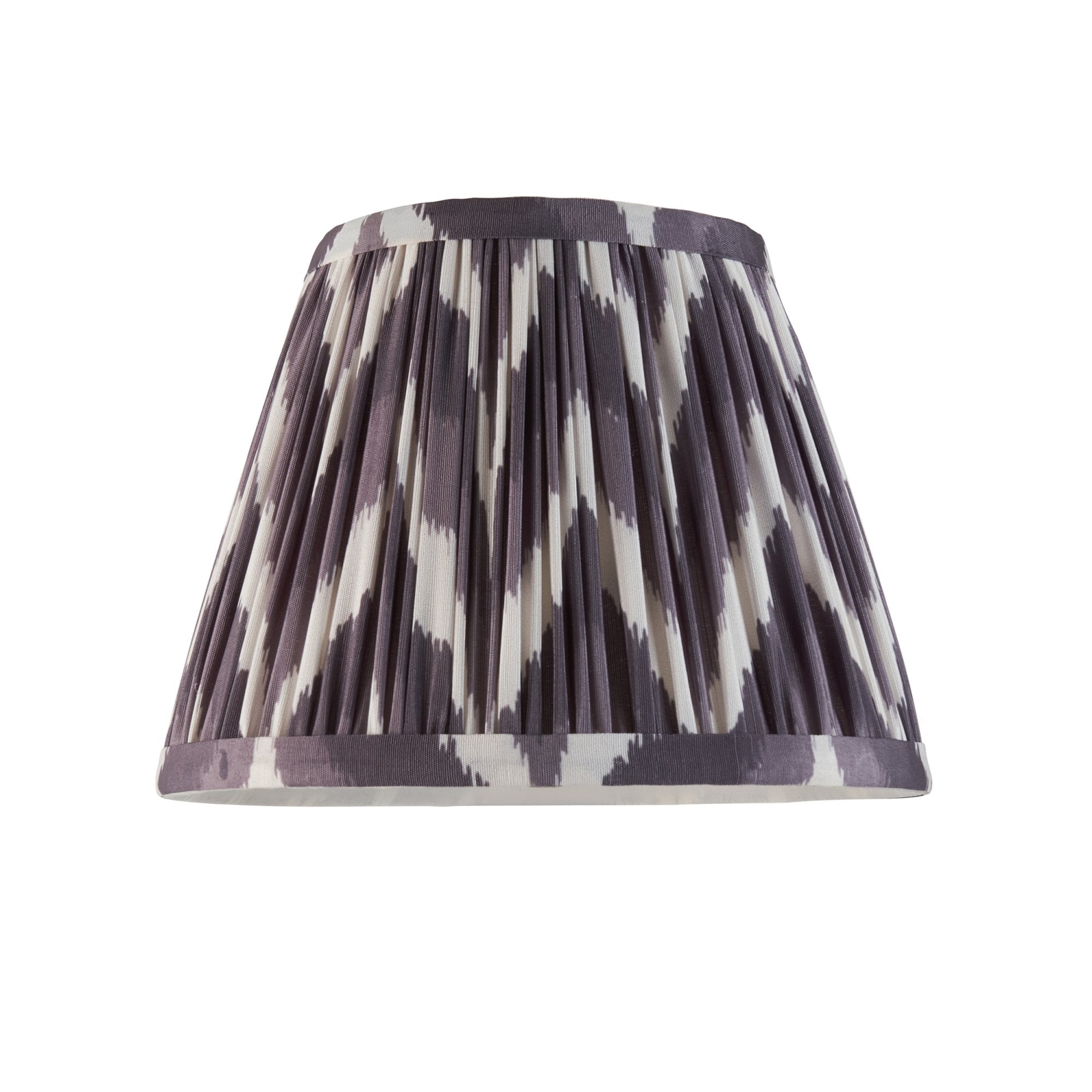 Endon Bibury Satin Marlin Blue Table Lamp & Zigzag 20cm Pearl Grey Shade