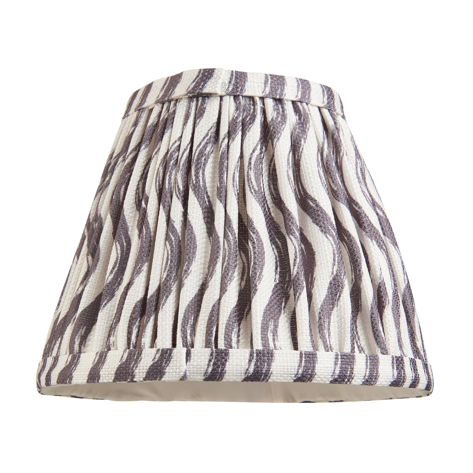 Endon Obelisk Arc Wall Light & Ripple 16cm Pearl Grey Shade