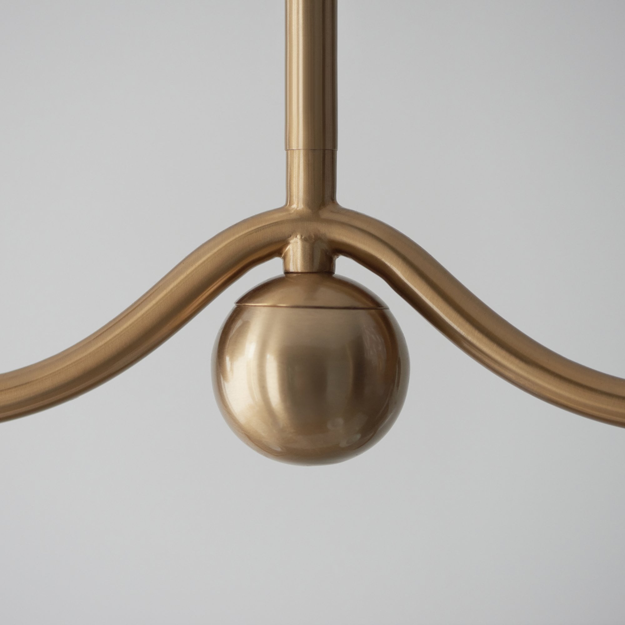 Endon Santiago Linear Brushed Aged Brass 4 Light Pendant & Ivy 16cm Vintage White Shade