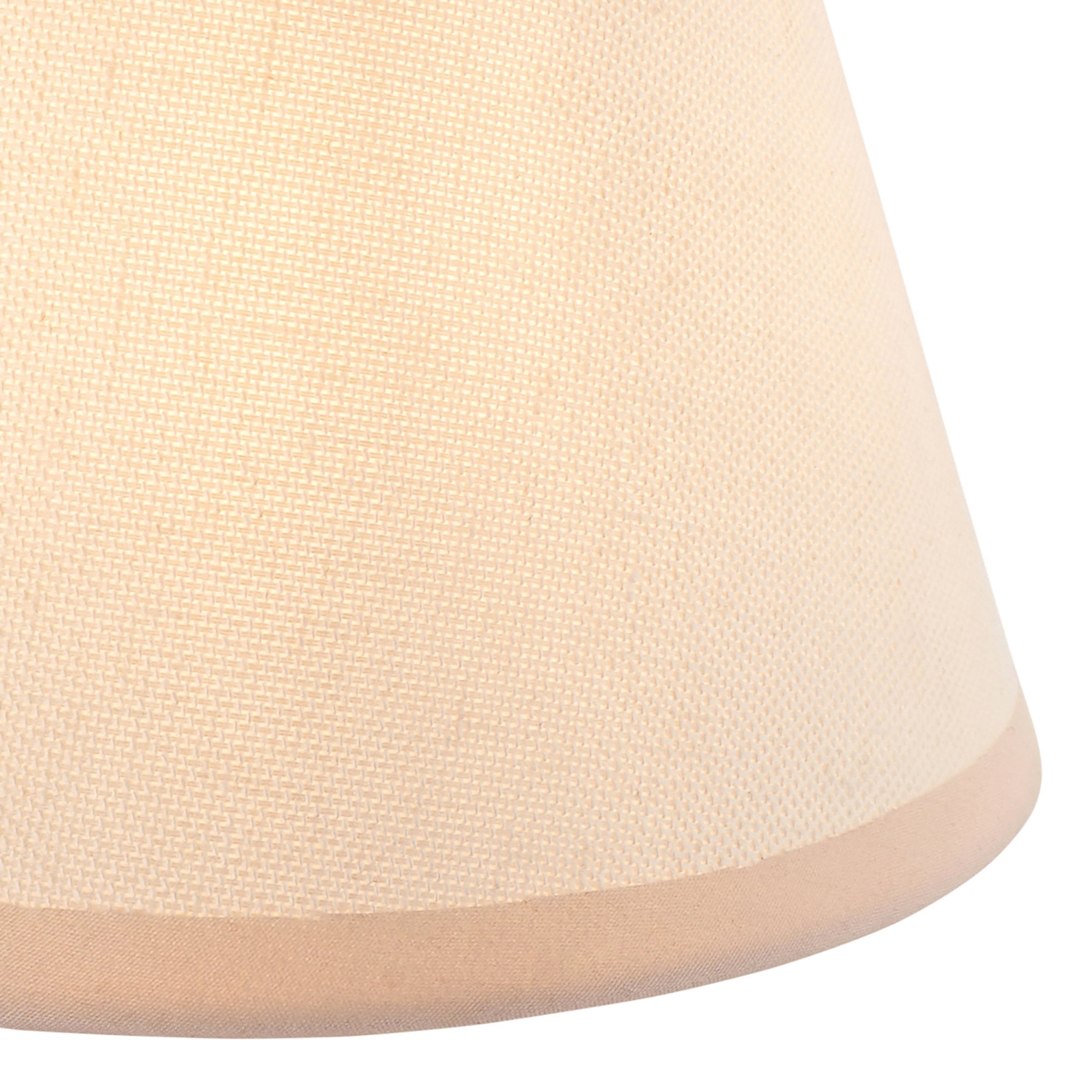 Endon Santiago Linear Brushed Aged Brass 4 Light Pendant & Ivy 16cm Vintage White Shade
