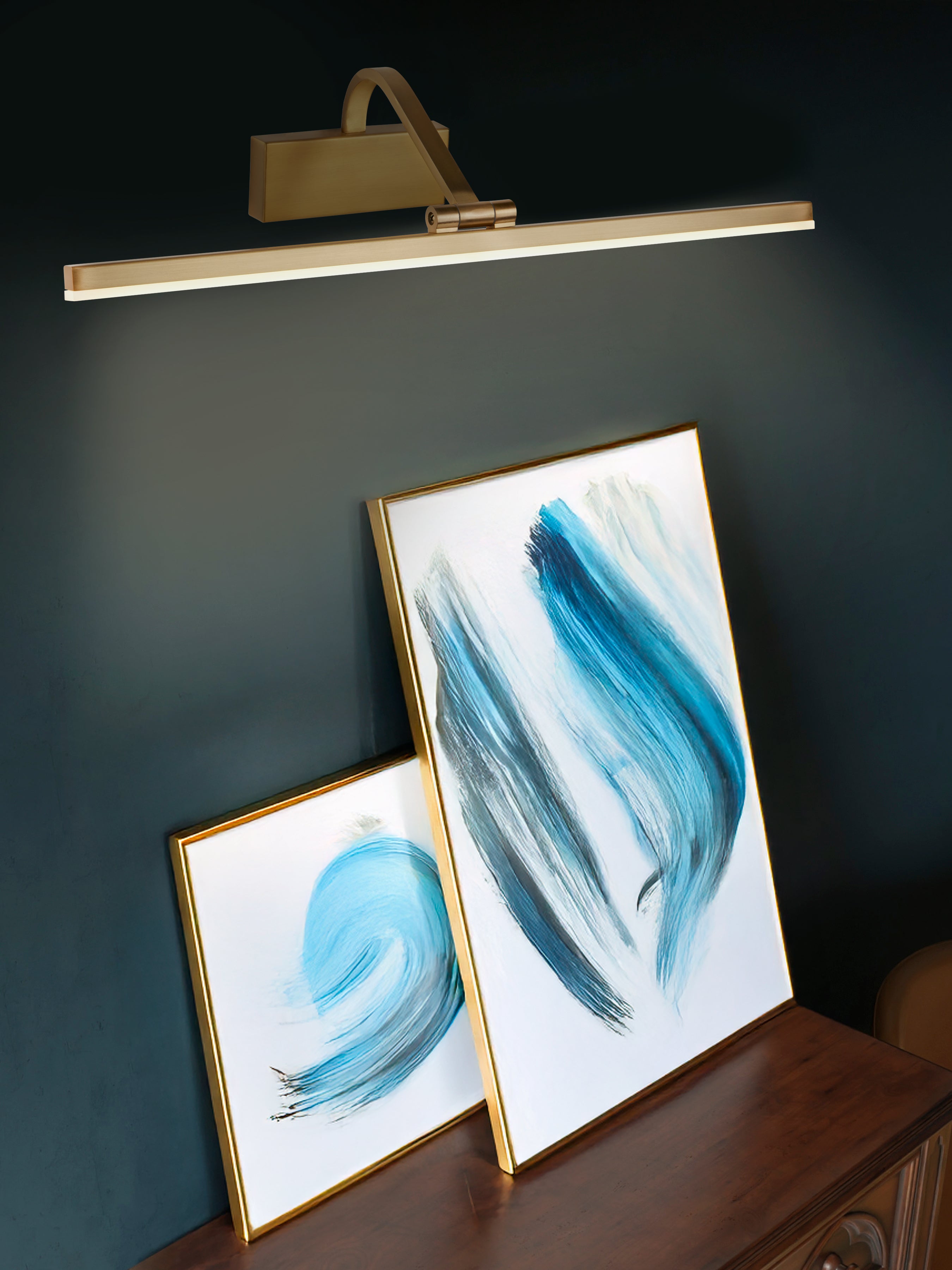 Searchlight Beckwith LED Picture Light - Satin Brass