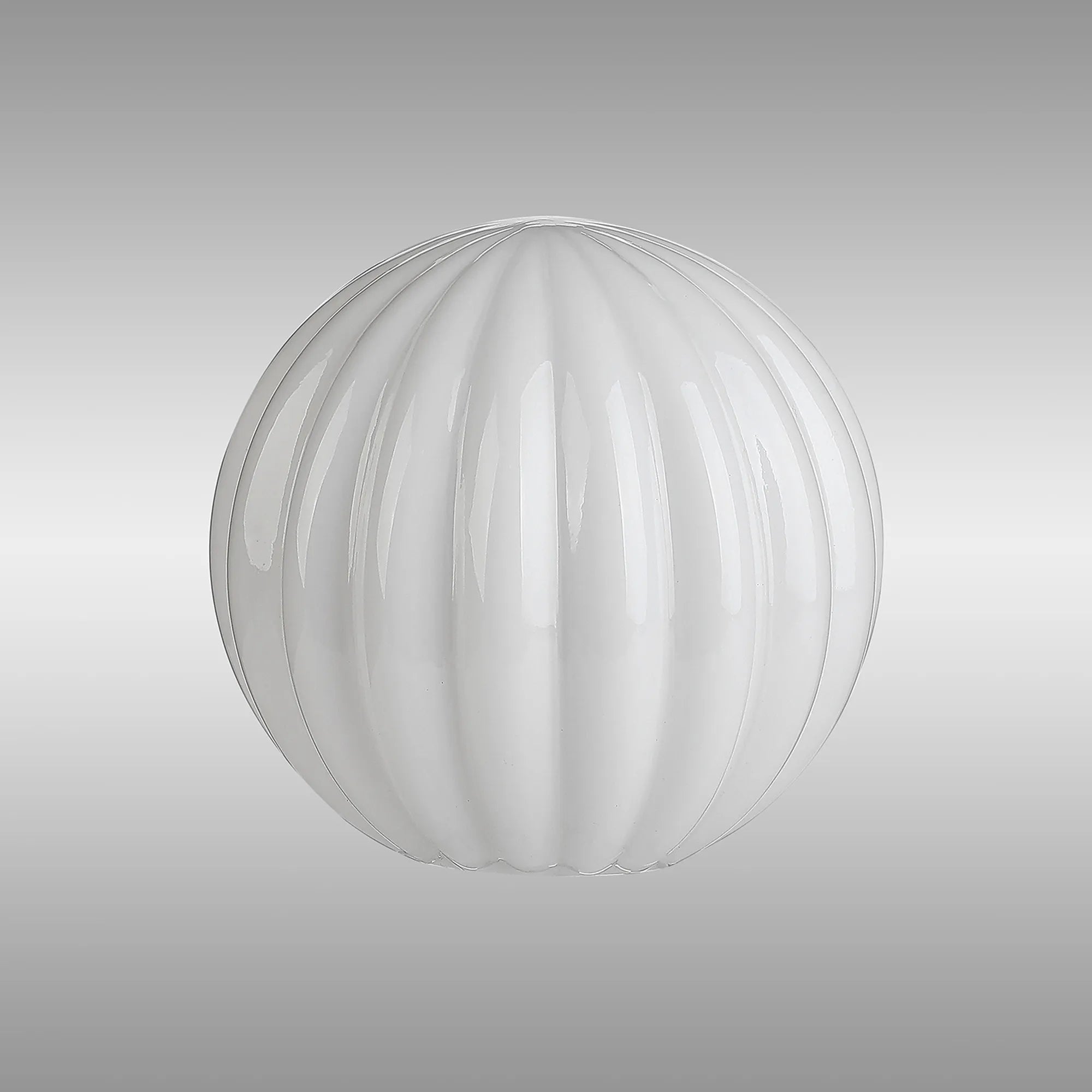 Bradley 12cm Round Segment Glass Shade (L) - Opal